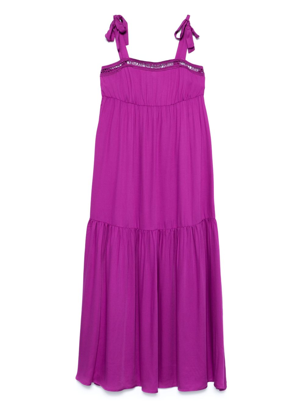 EMPORIO ARMANI Long Dress with Tie-Fastening Straps for Women