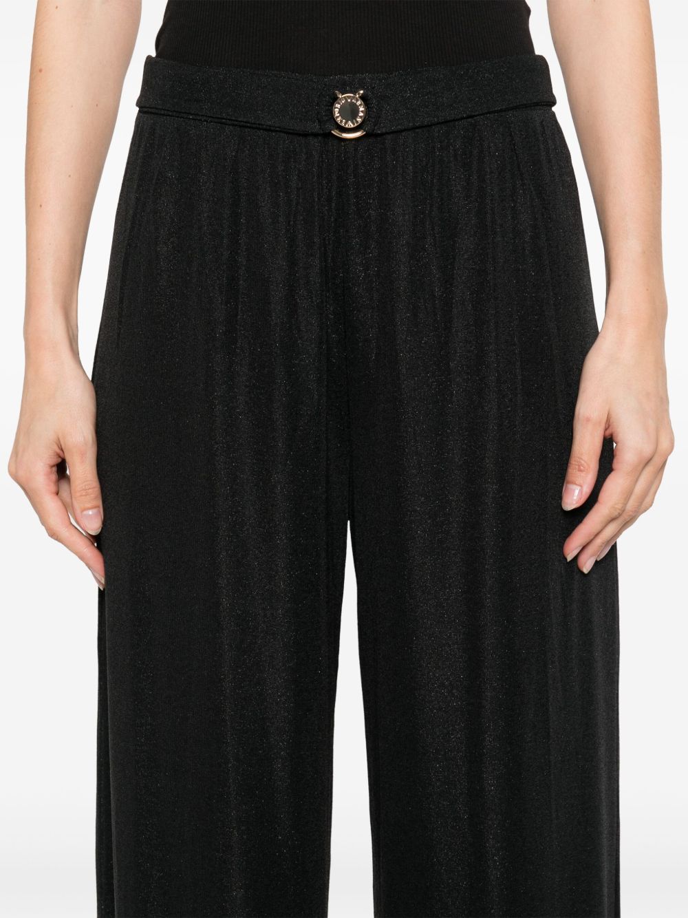 EMPORIO ARMANI Wide-Leg Trousers with Elasticated Waistband