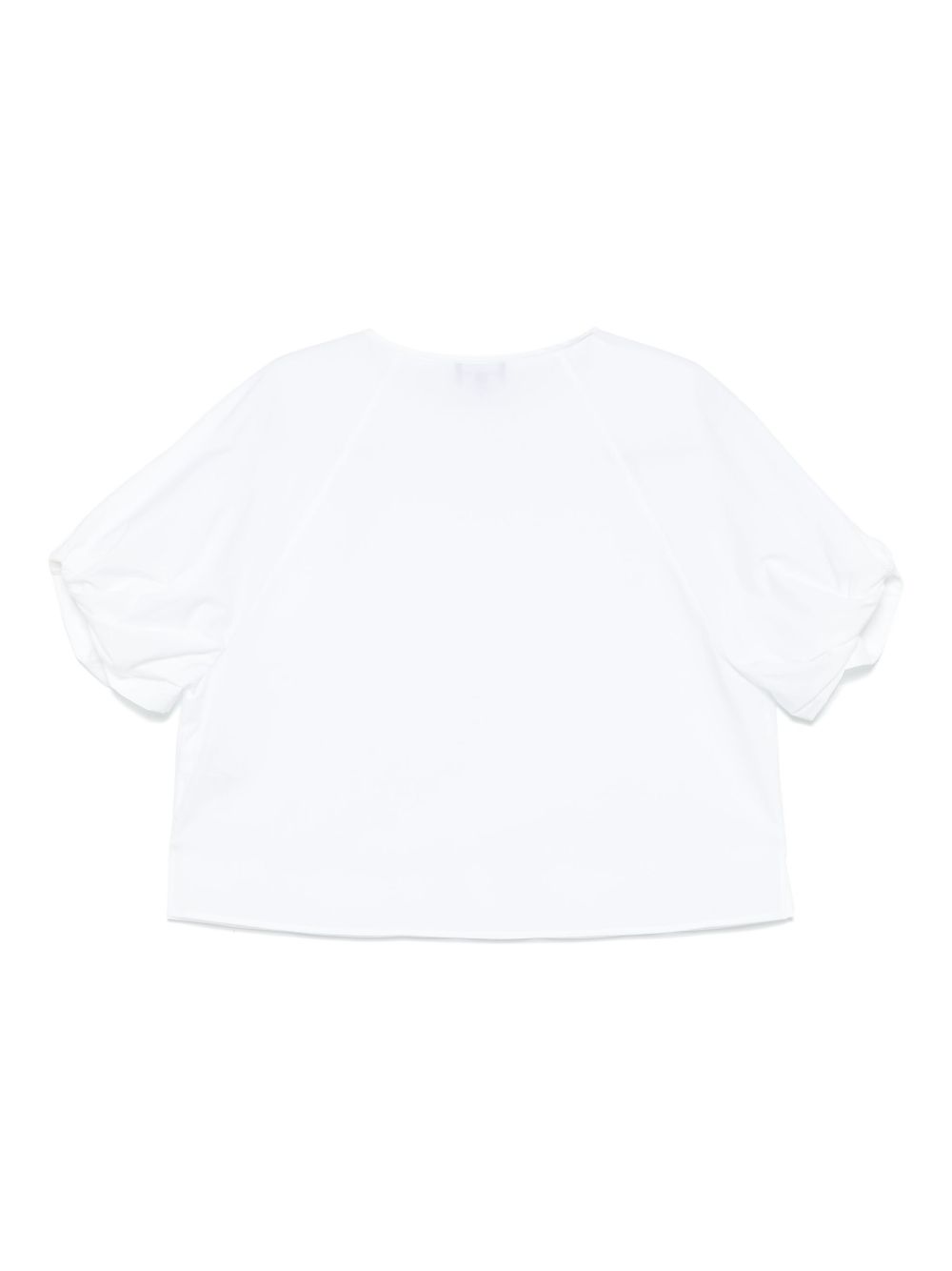 EMPORIO ARMANI Essential Crew Neck Cotton Blouse for Women