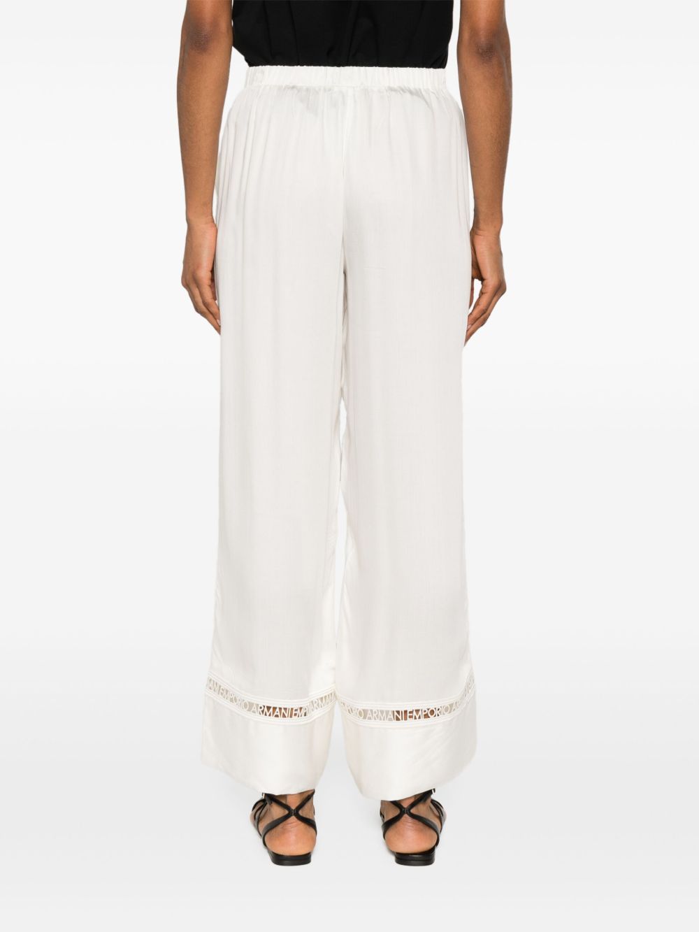 EMPORIO ARMANI Beach Trousers with Cut-Out Detailing for Women