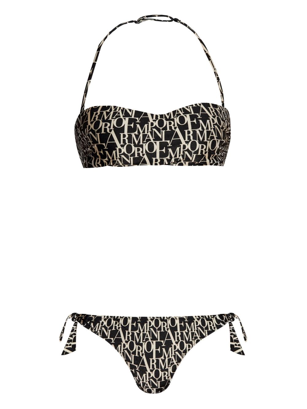 EMPORIO ARMANI Mini Allover Logo Bikini Set