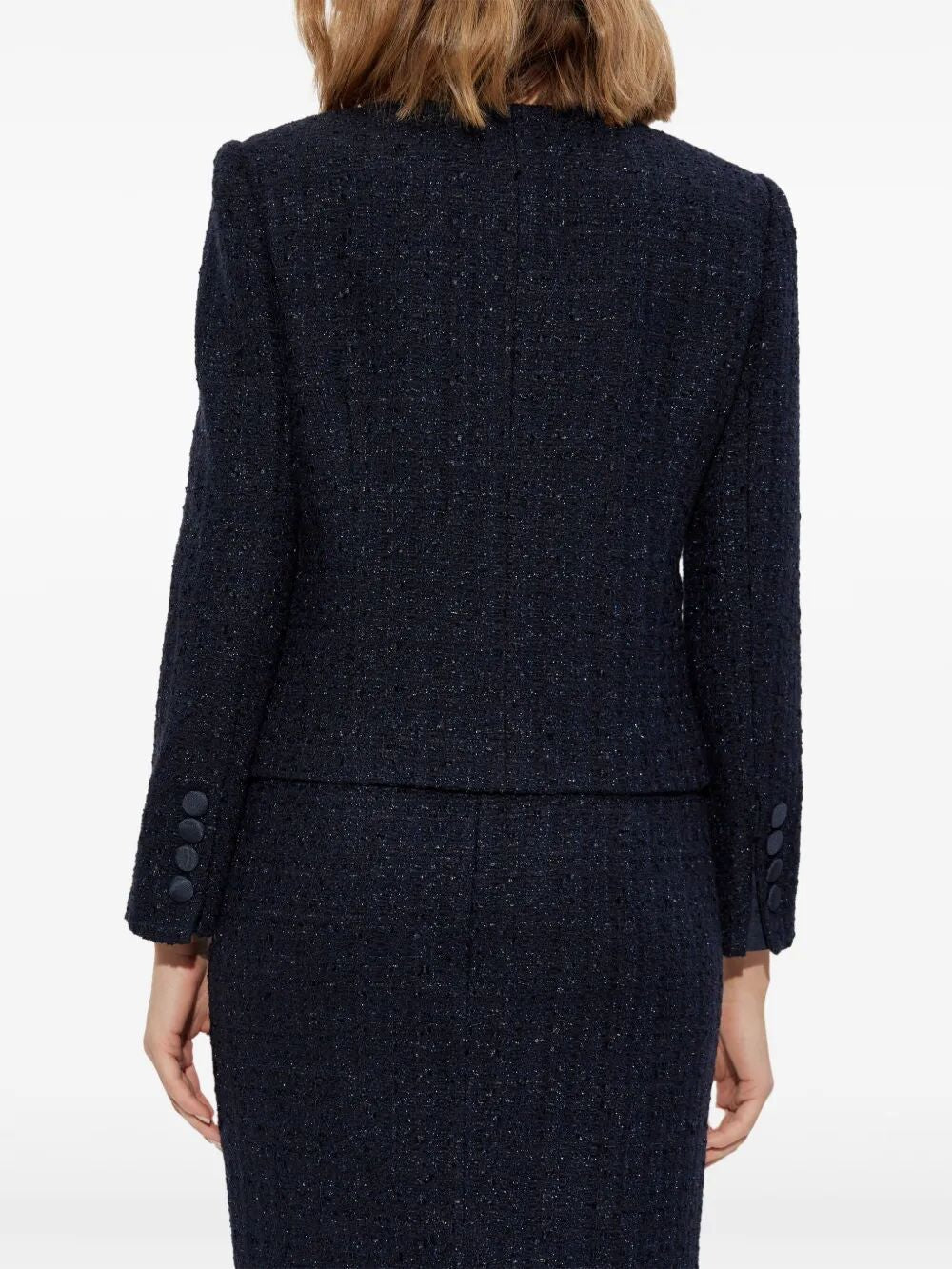 EMPORIO ARMANI Chic Tweed Jacket for Women