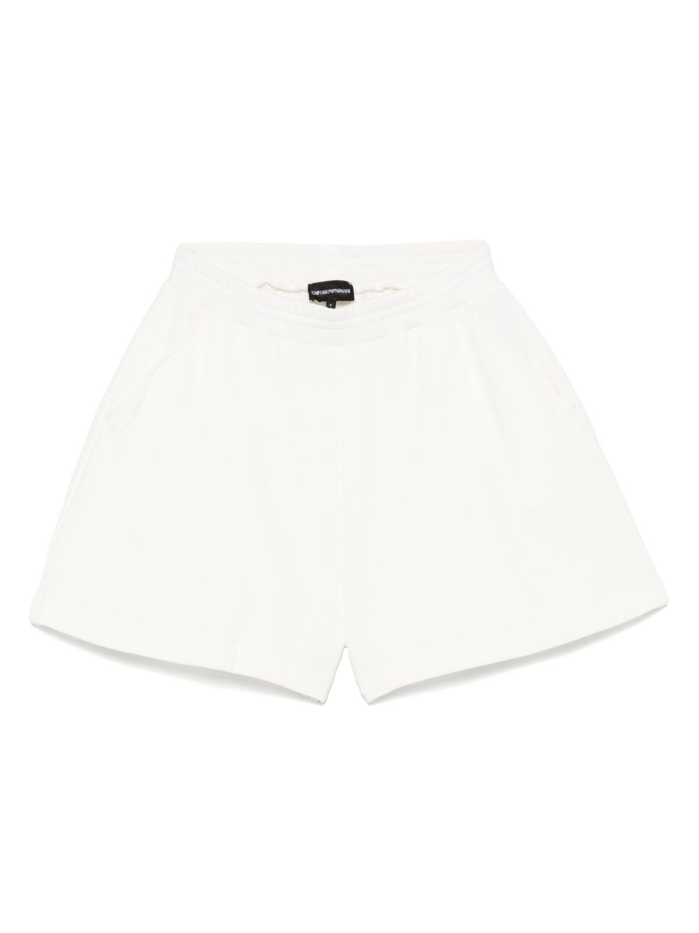 EMPORIO ARMANI Organic Cotton Shorts with Drawstring Waistband for Women