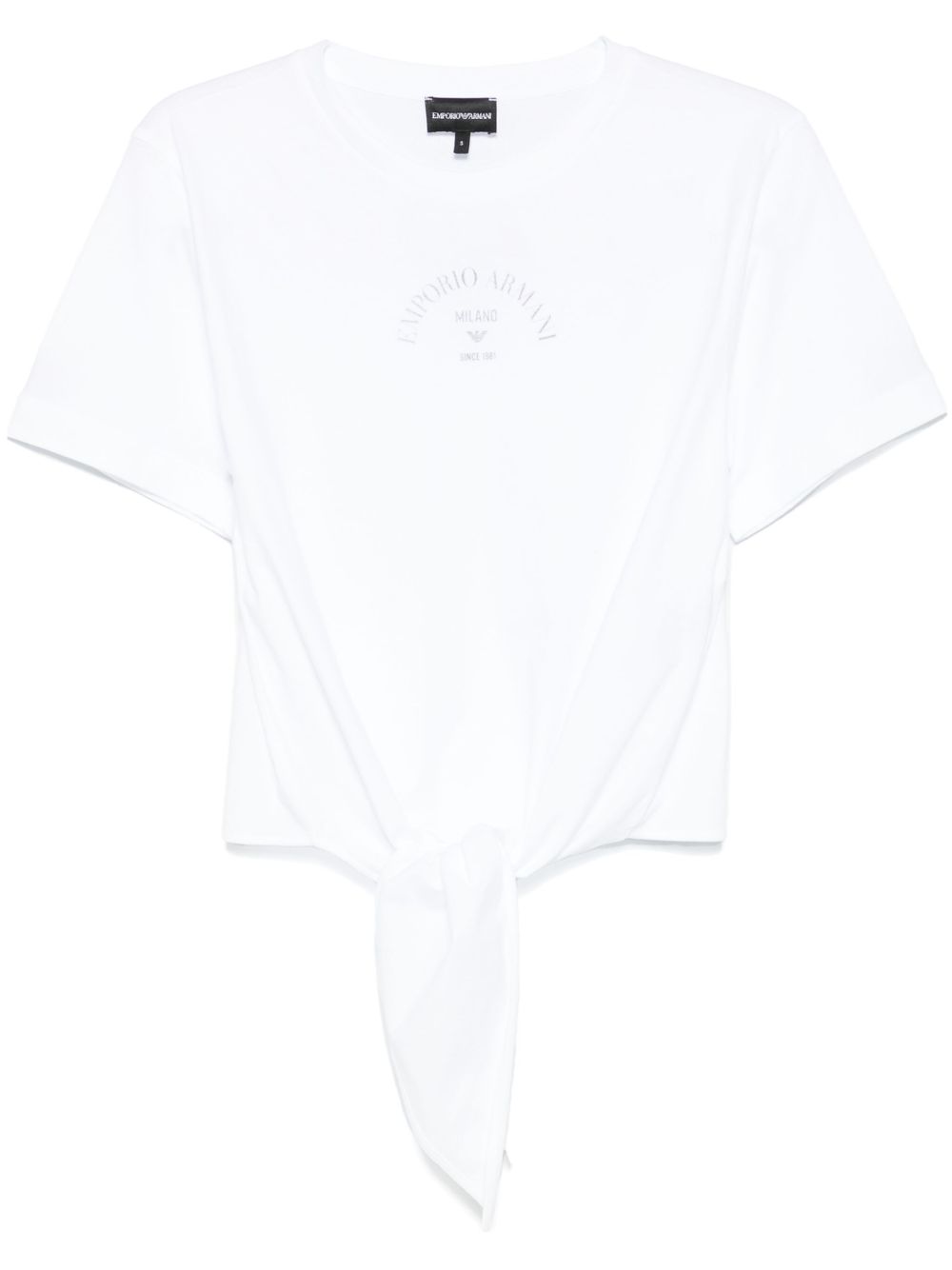EMPORIO ARMANI Logo Cotton T-Shirt for Women - SS25 Collection