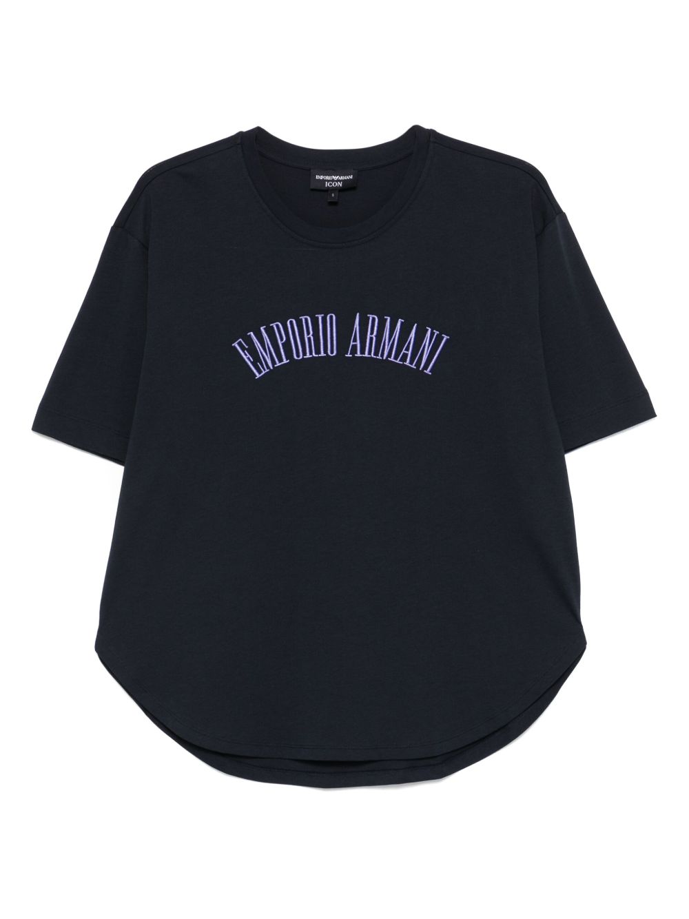EMPORIO ARMANI Casual 100% Cotton Crew Neck T-Shirt for Women