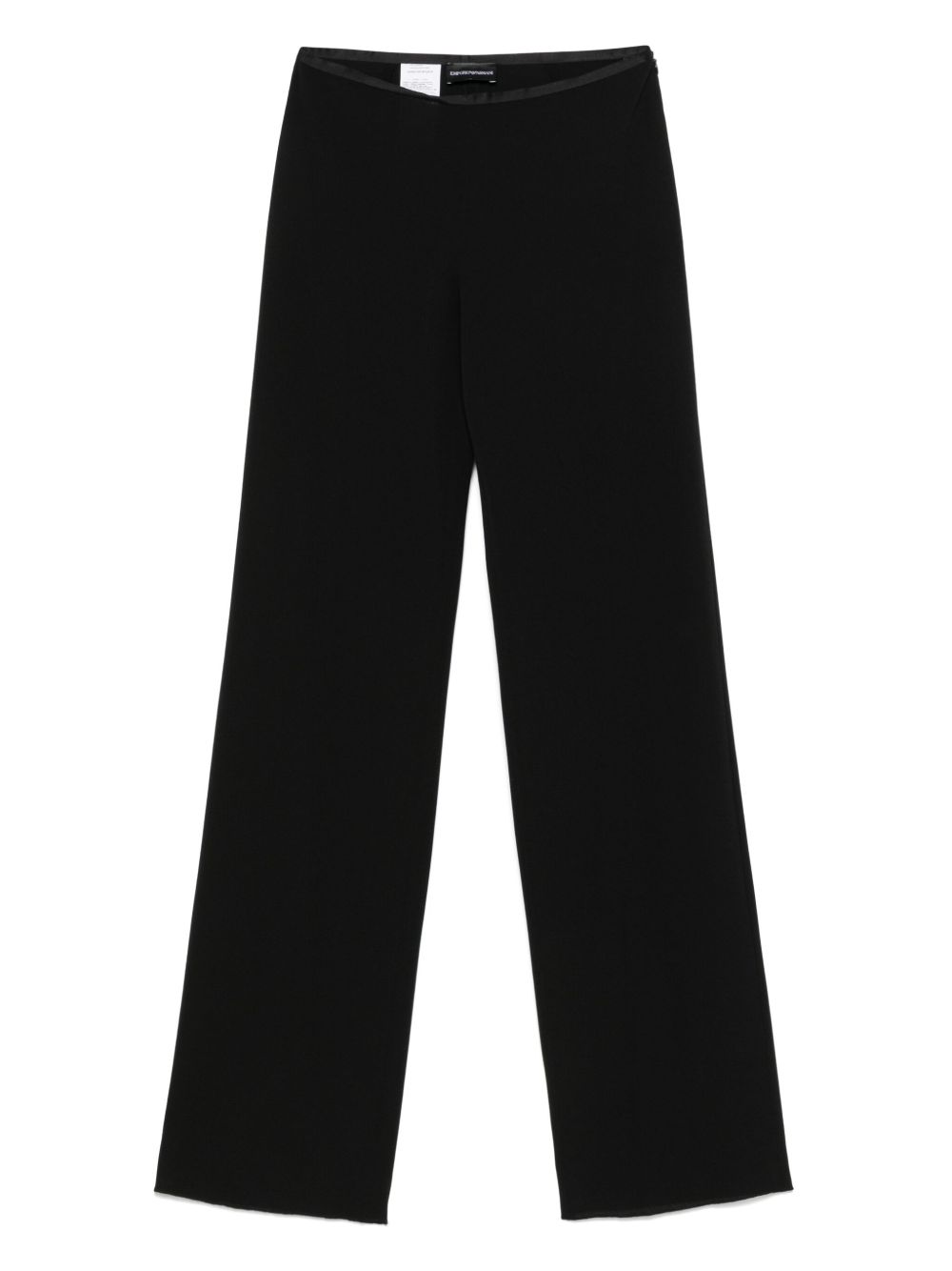 EMPORIO ARMANI Crepe Trousers with Concealed Side Hook & Zip Fastening