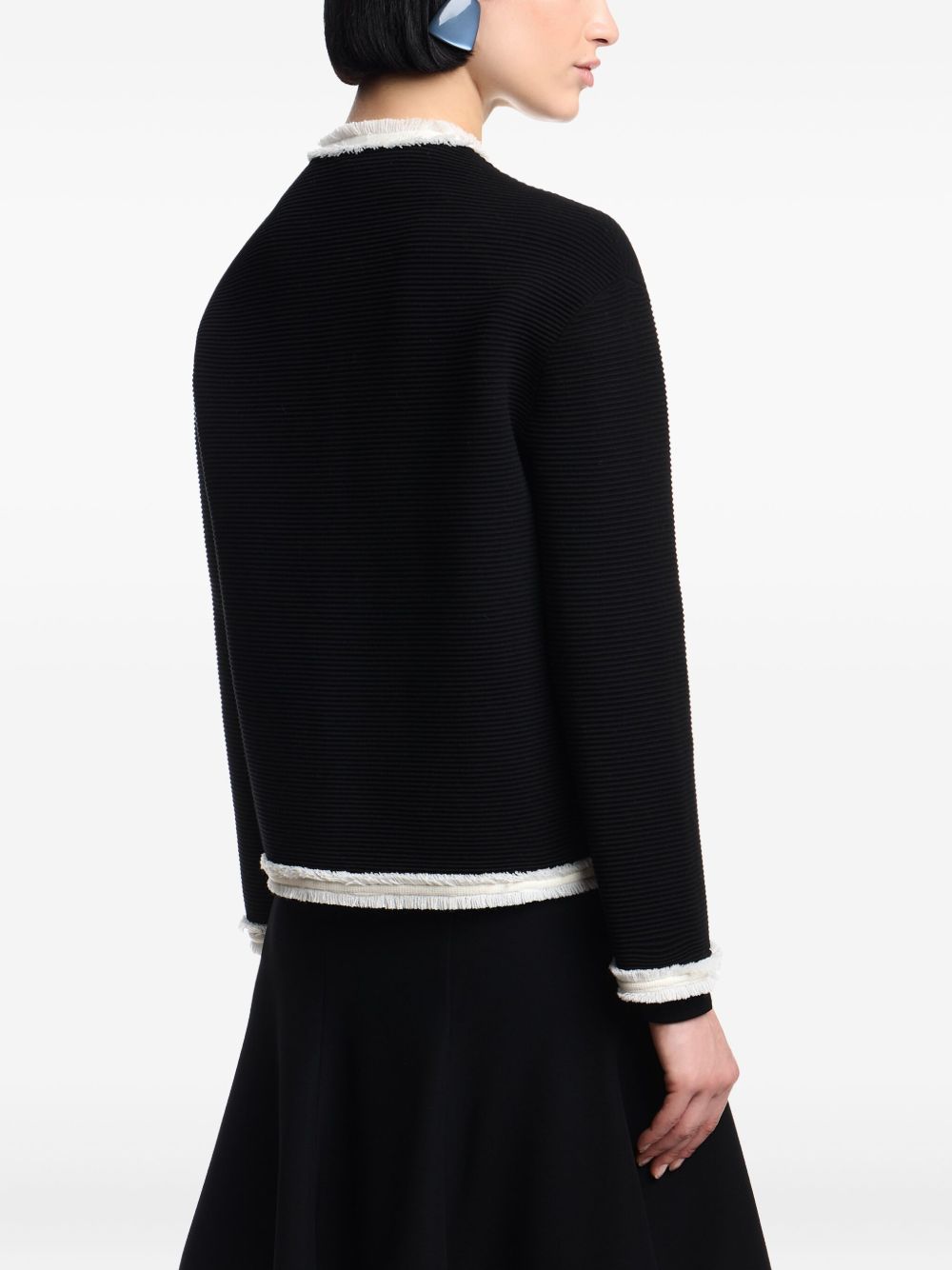 EMPORIO ARMANI Crewneck Blazer Jacket