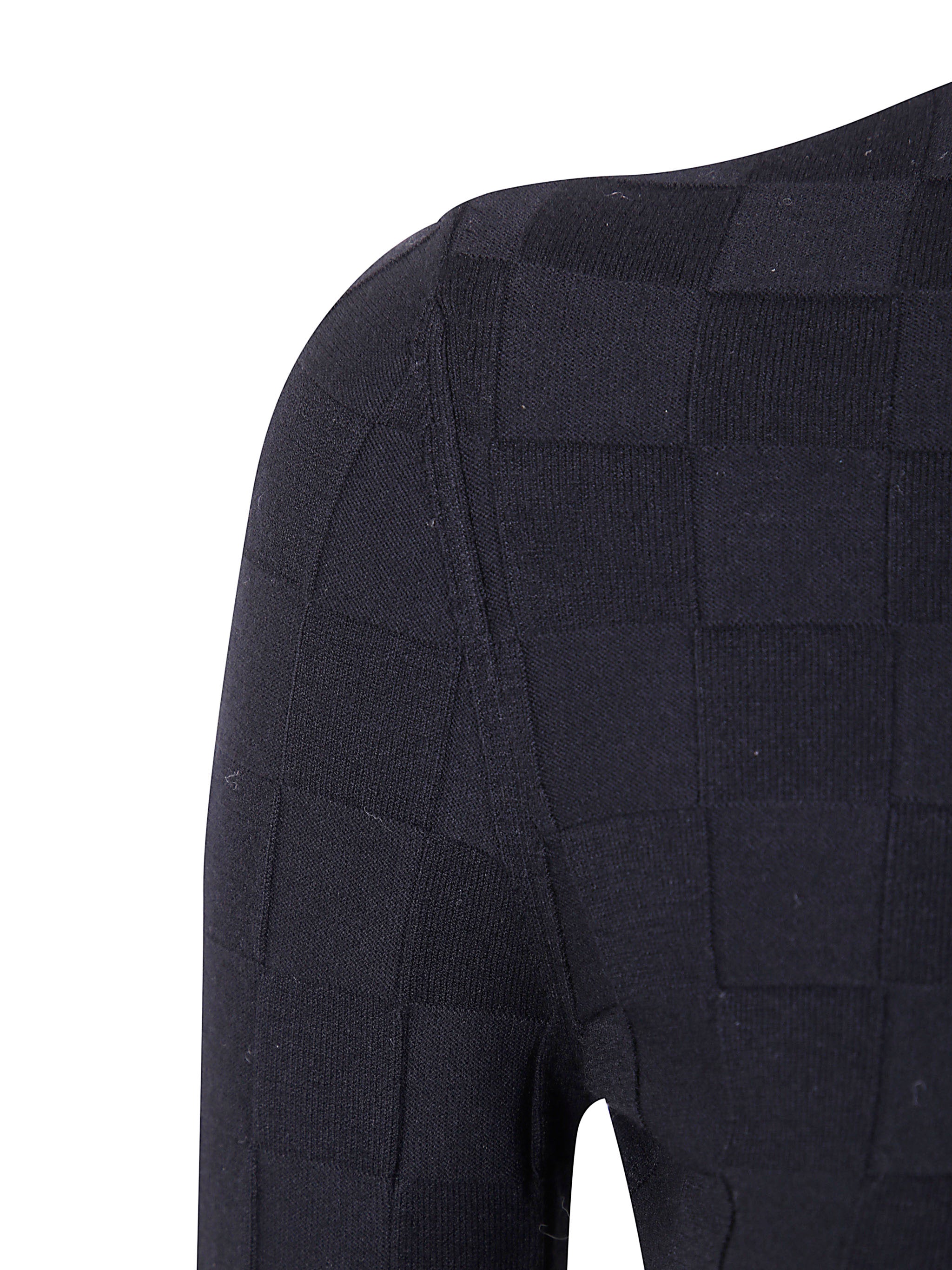 EMPORIO ARMANI Long Sleeve Damier Sweater for Women