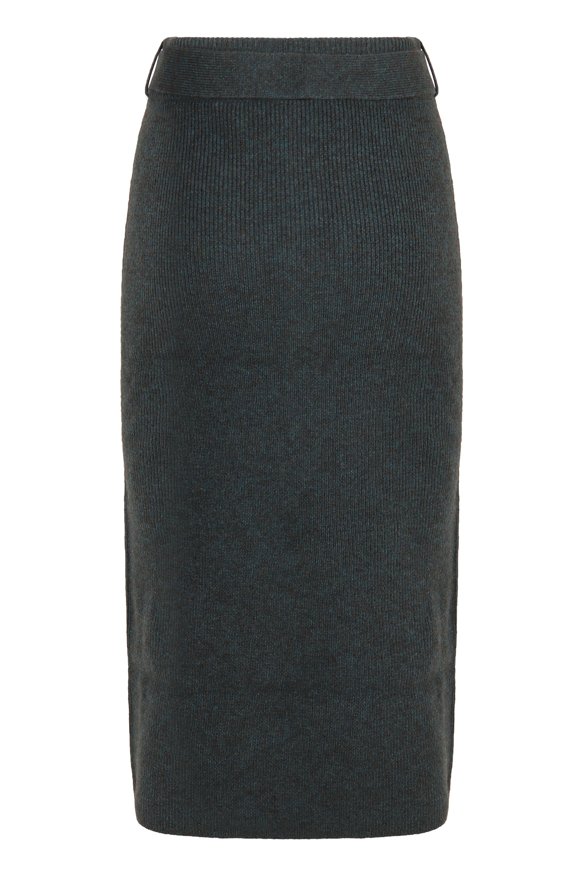 EMPORIO ARMANI Ribbed Knit Mini Skirt with Coordinated Waist Belt