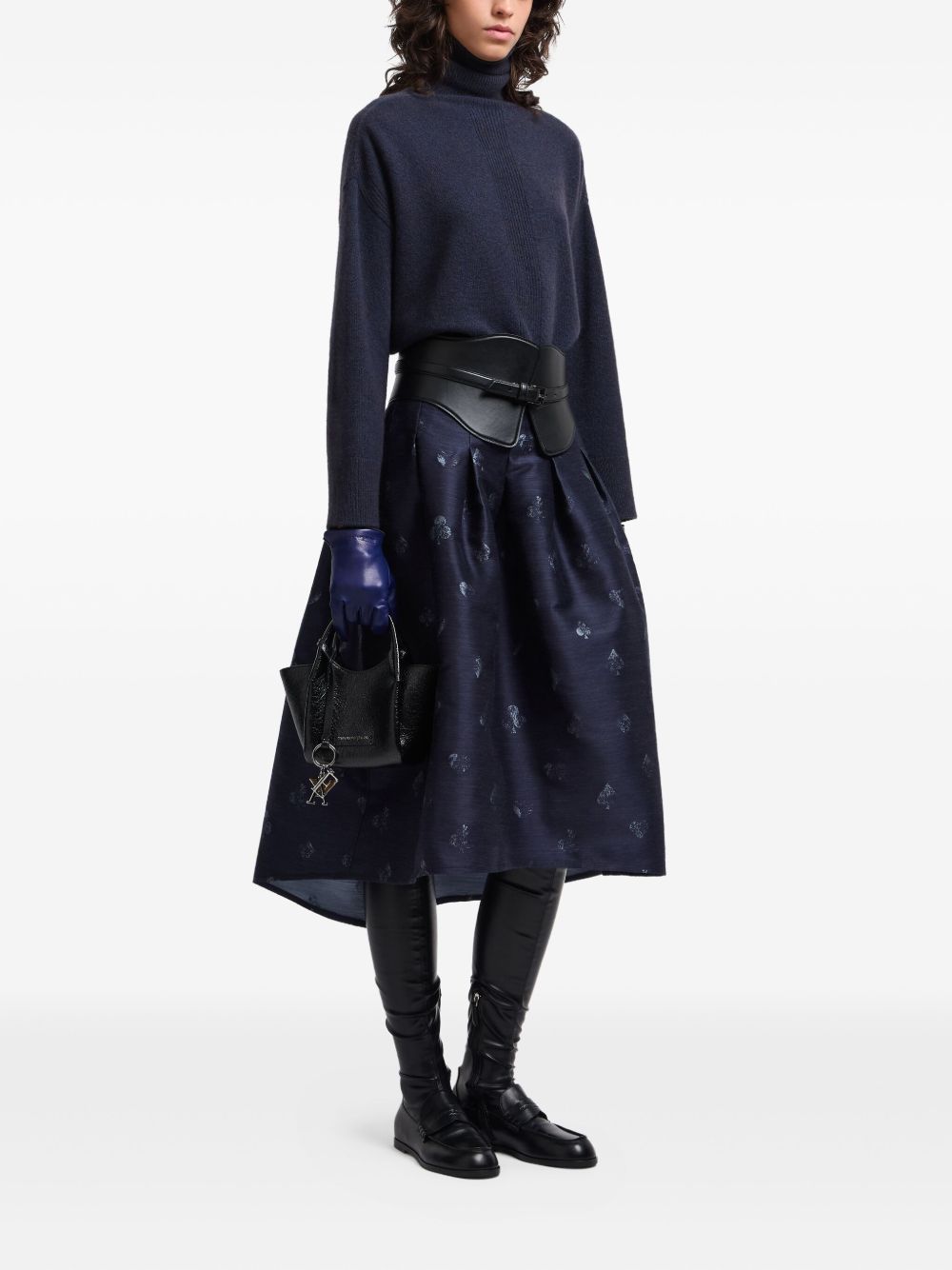 EMPORIO ARMANI Ribbed Turtleneck Sweater