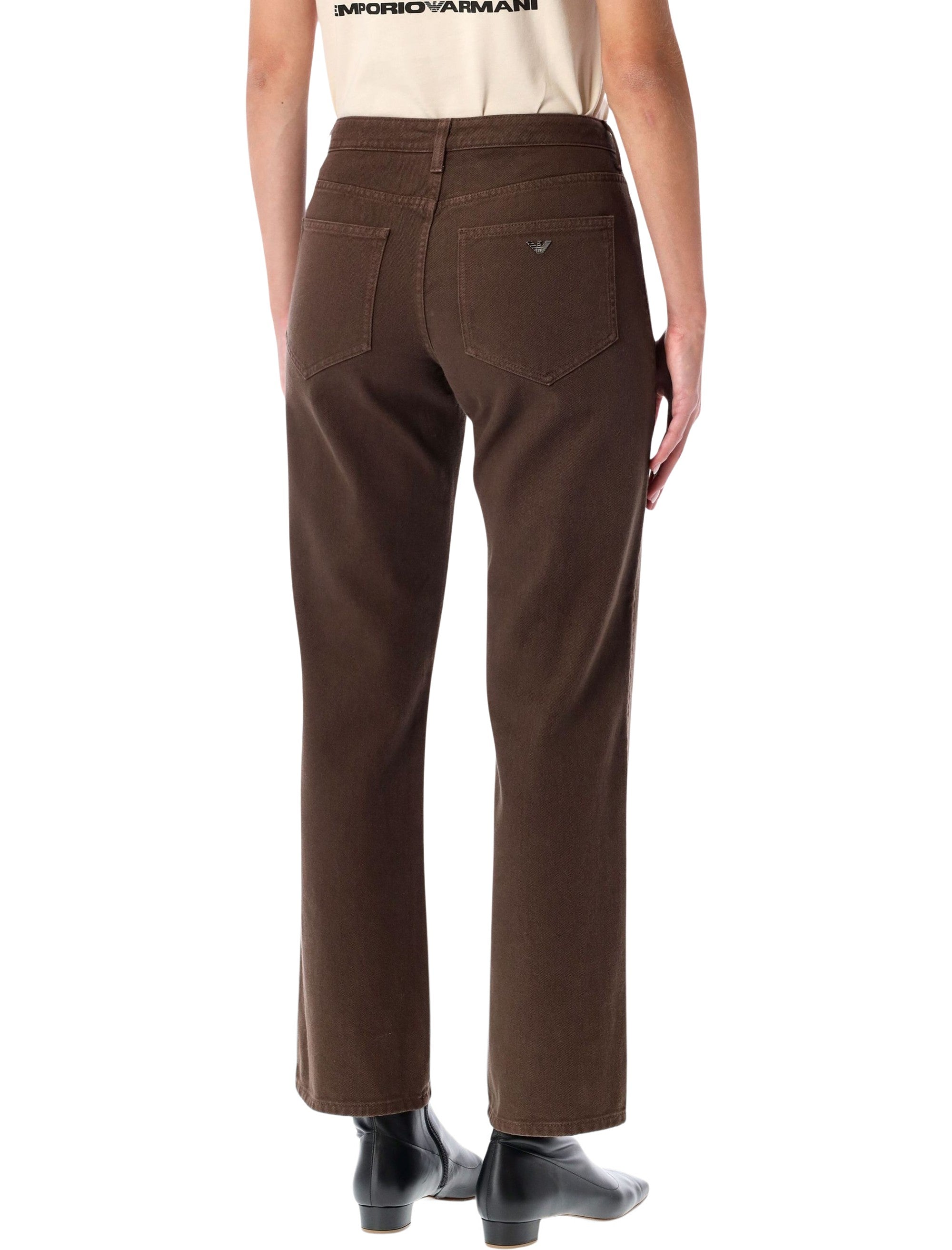 EMPORIO ARMANI New York Garment-Dyed Organic Denim Jeans - Size 26