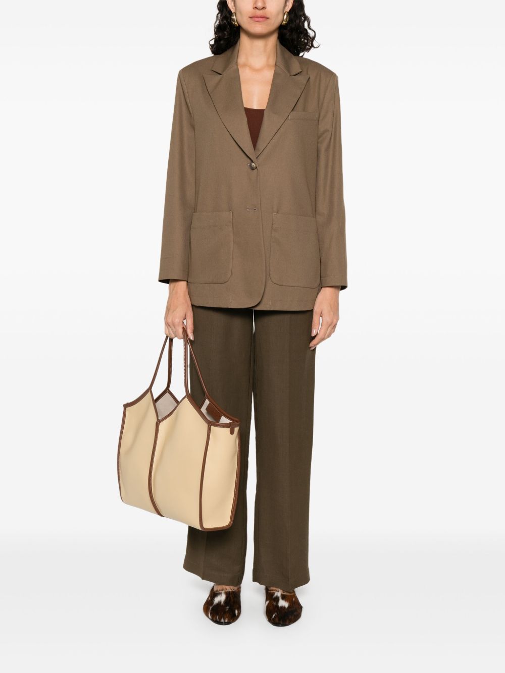 EMPORIO ARMANI Women's Cotton Caban Jacket