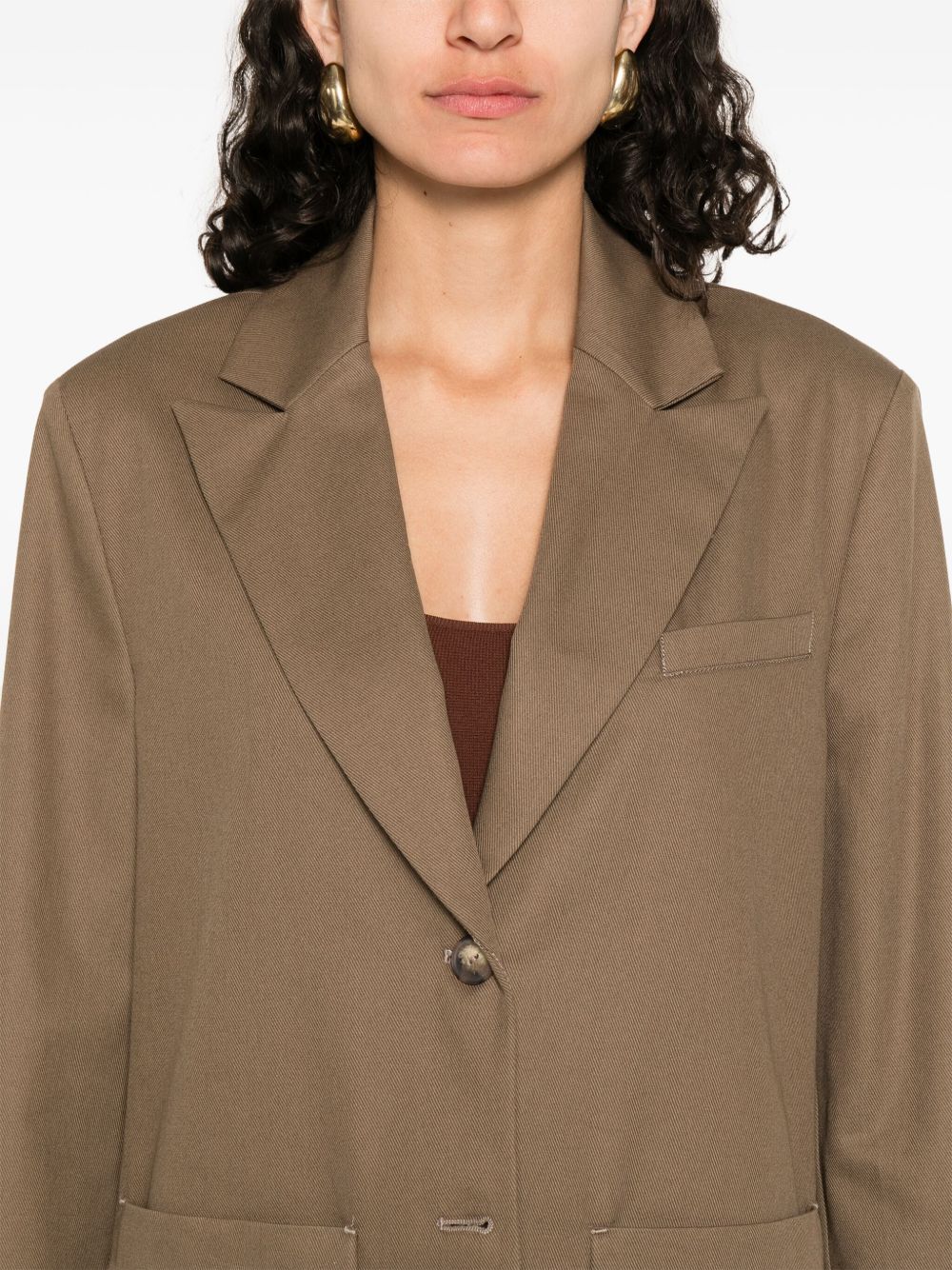 EMPORIO ARMANI Women's Cotton Caban Jacket