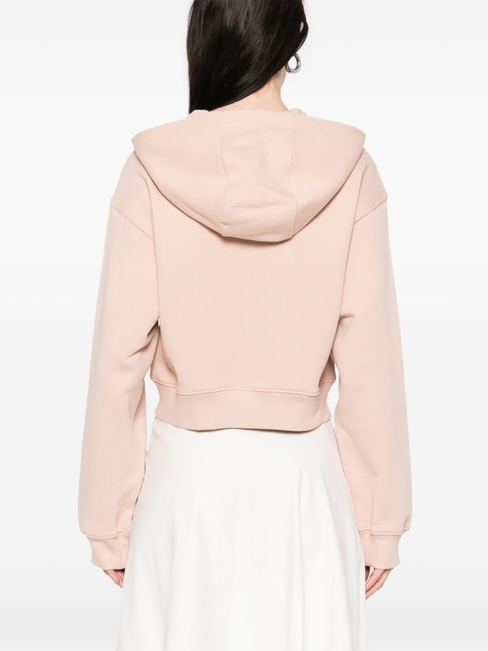 EMPORIO ARMANI Zipped Hoodie with Drop Shoulders for Women