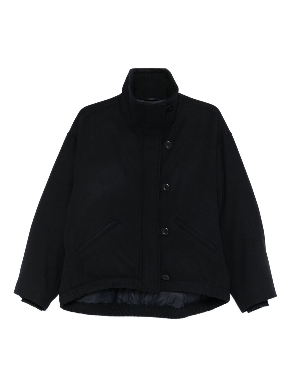 EMPORIO ARMANI High Neck Button Jacket for Women