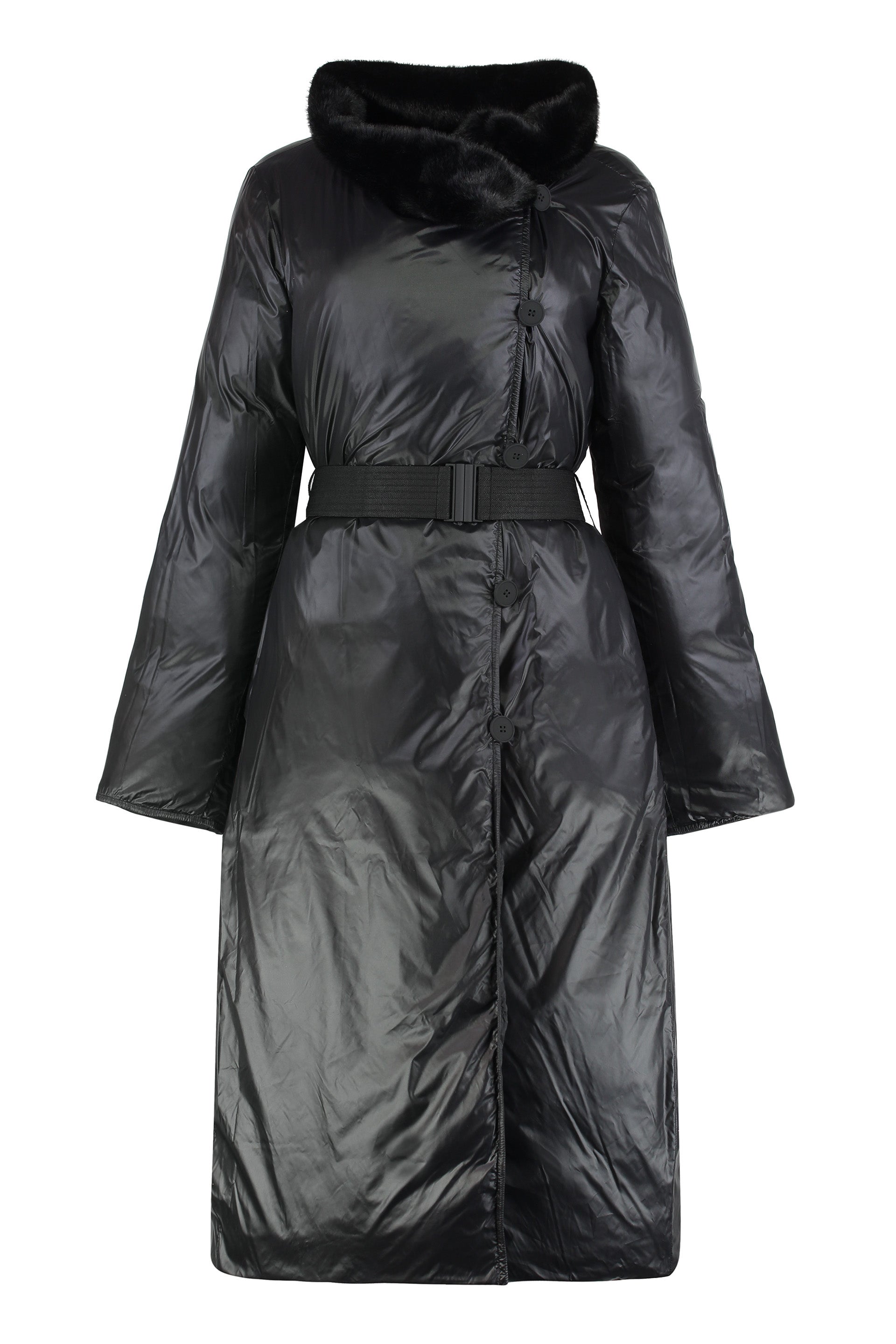 EMPORIO ARMANI Reversible Long Down Jacket for Women