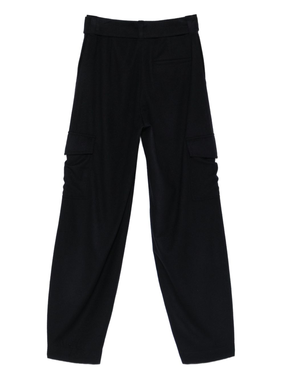 EMPORIO ARMANI High-Waisted Virgin Wool Blend Trousers