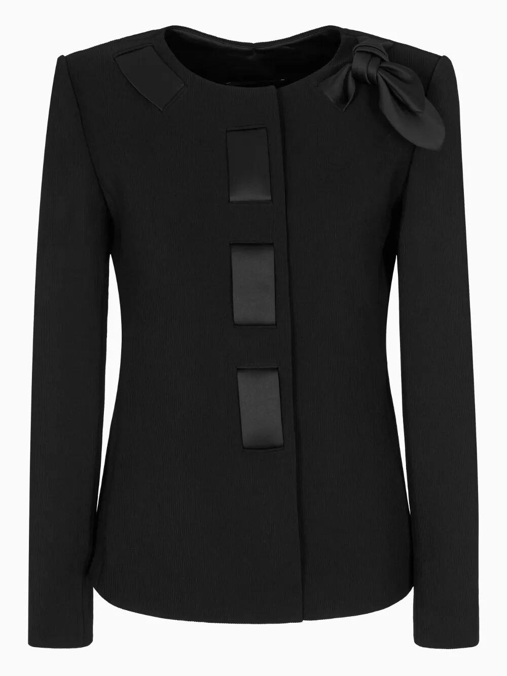 EMPORIO ARMANI Satin Insert Jacket for Women - FW25 Collection
