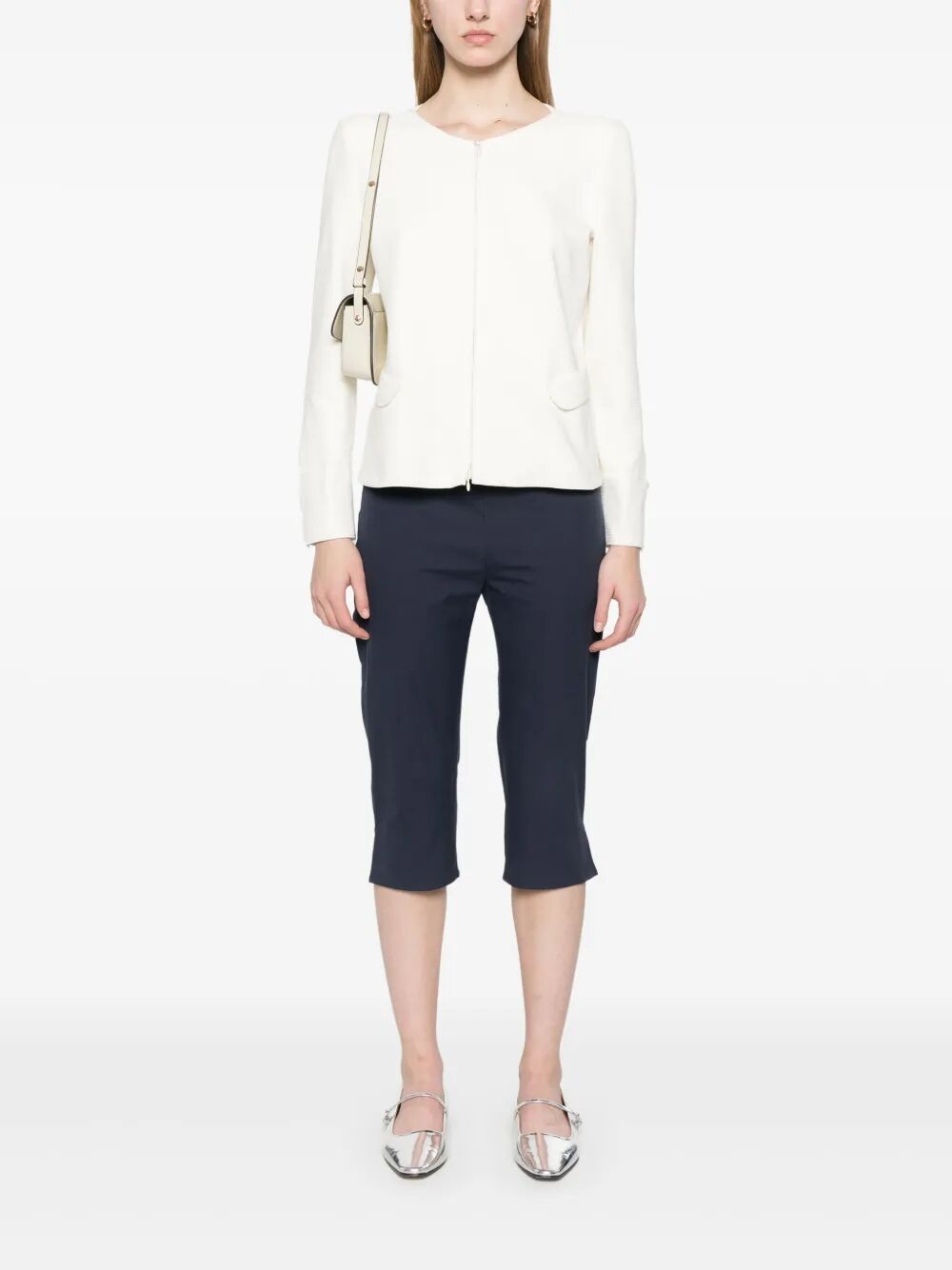 EMPORIO ARMANI Ribbed Jacket for Women - SS25 Collection