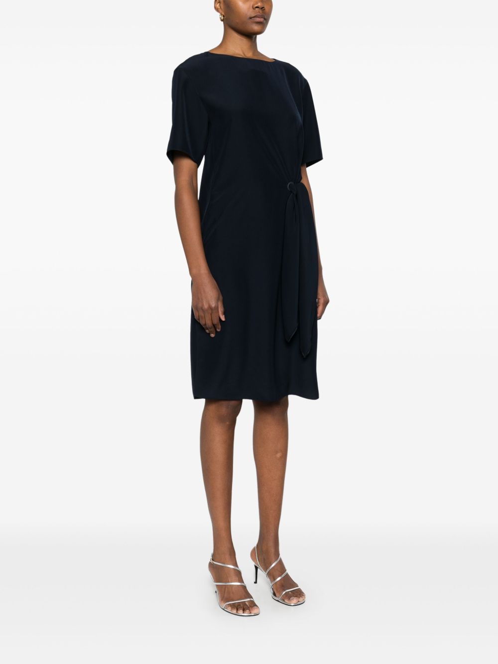 EMPORIO ARMANI Side-Tie Mini Dress