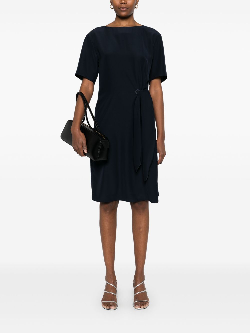 EMPORIO ARMANI Side-Tie Mini Dress