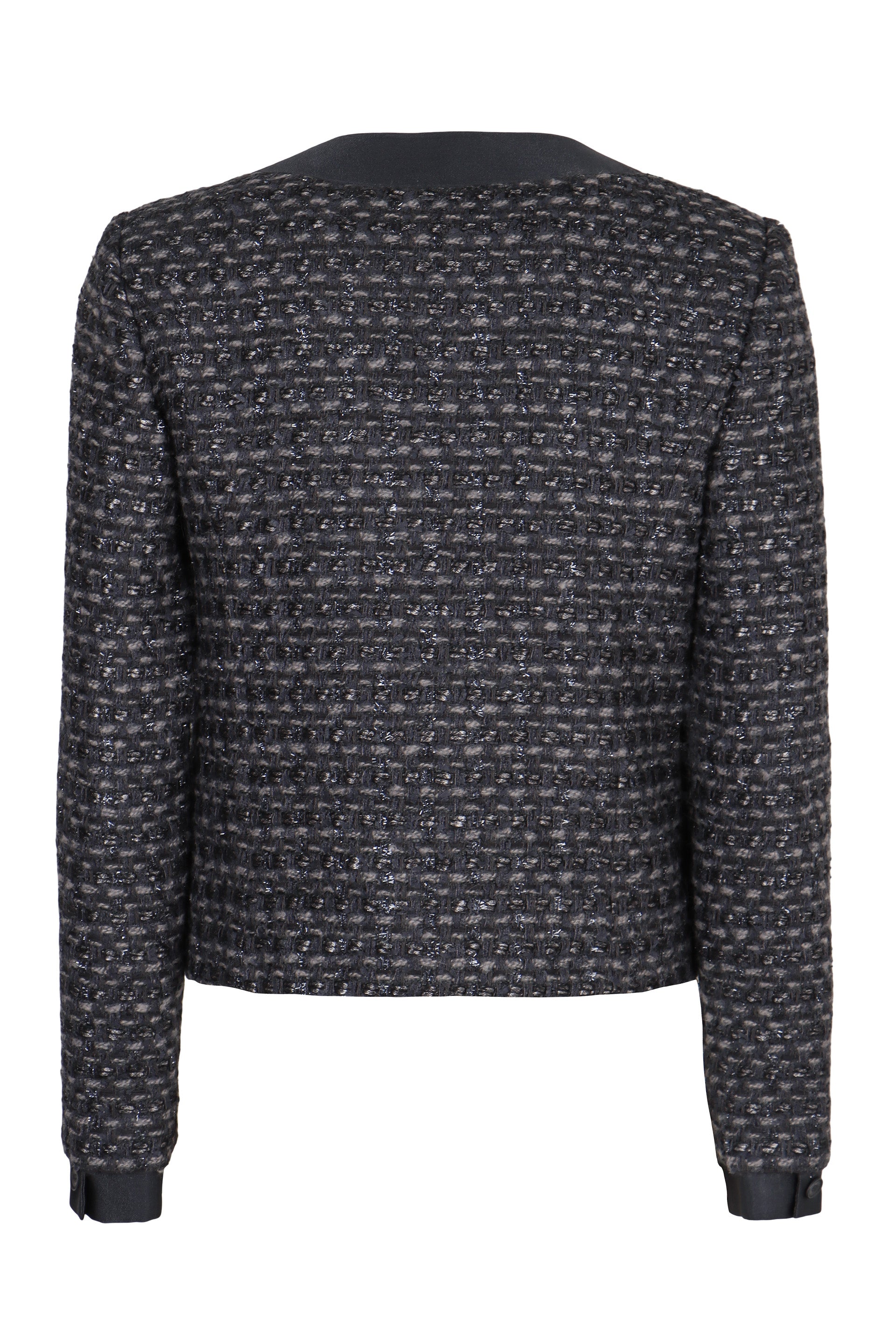 EMPORIO ARMANI Chic Tweed Jacket for Women - Perfect for FW25