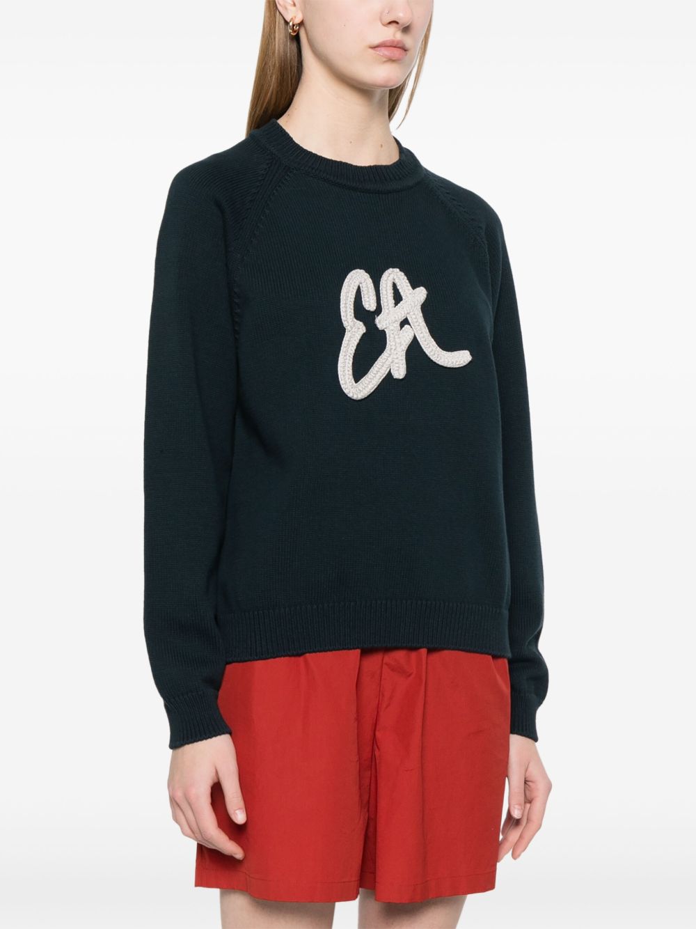 EMPORIO ARMANI Logo Cotton Blend Sweatshirt - Women’s
