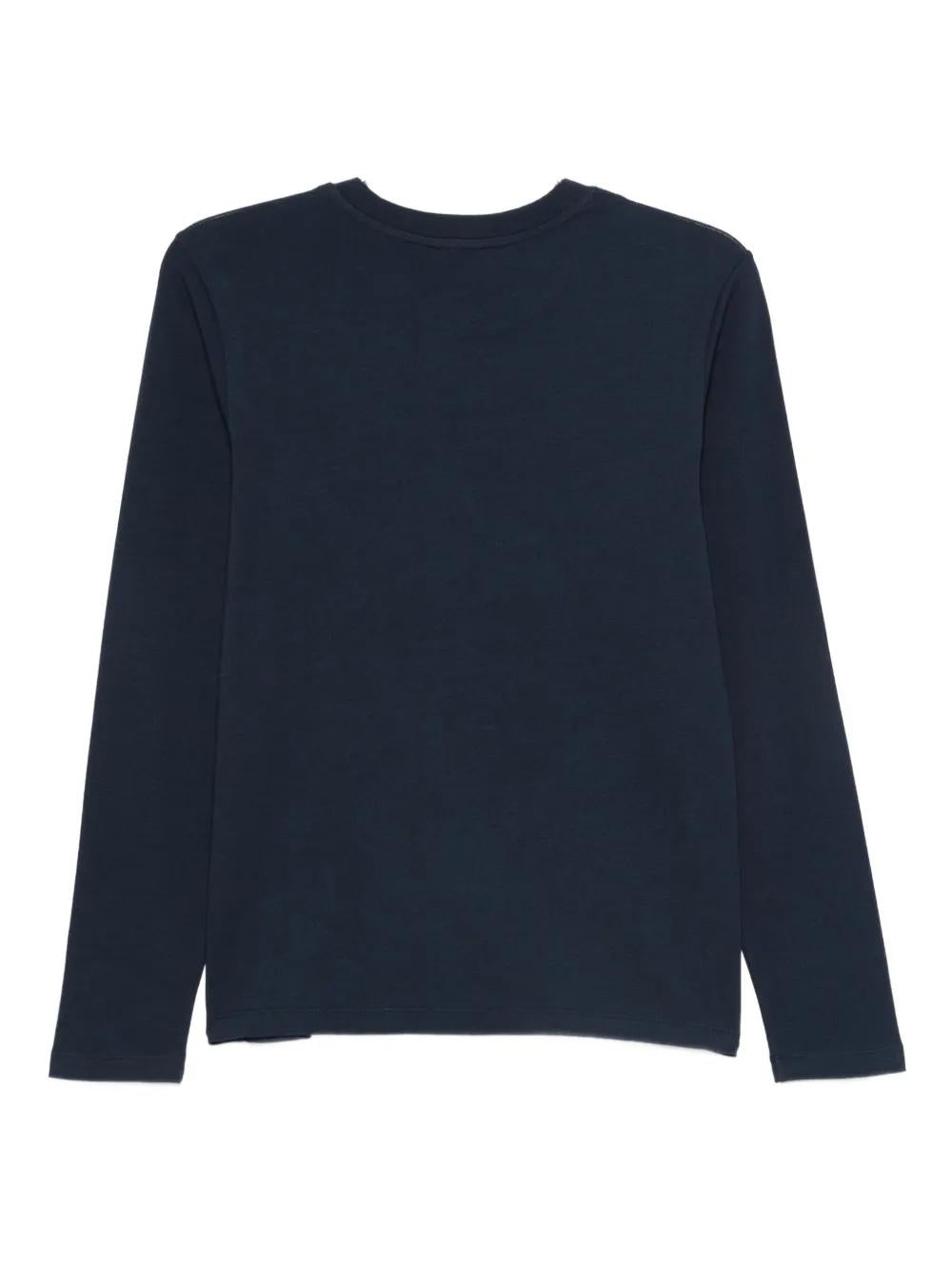 EMPORIO ARMANI Long Sleeve Cotton Blend Underwear with Embroidered Logo