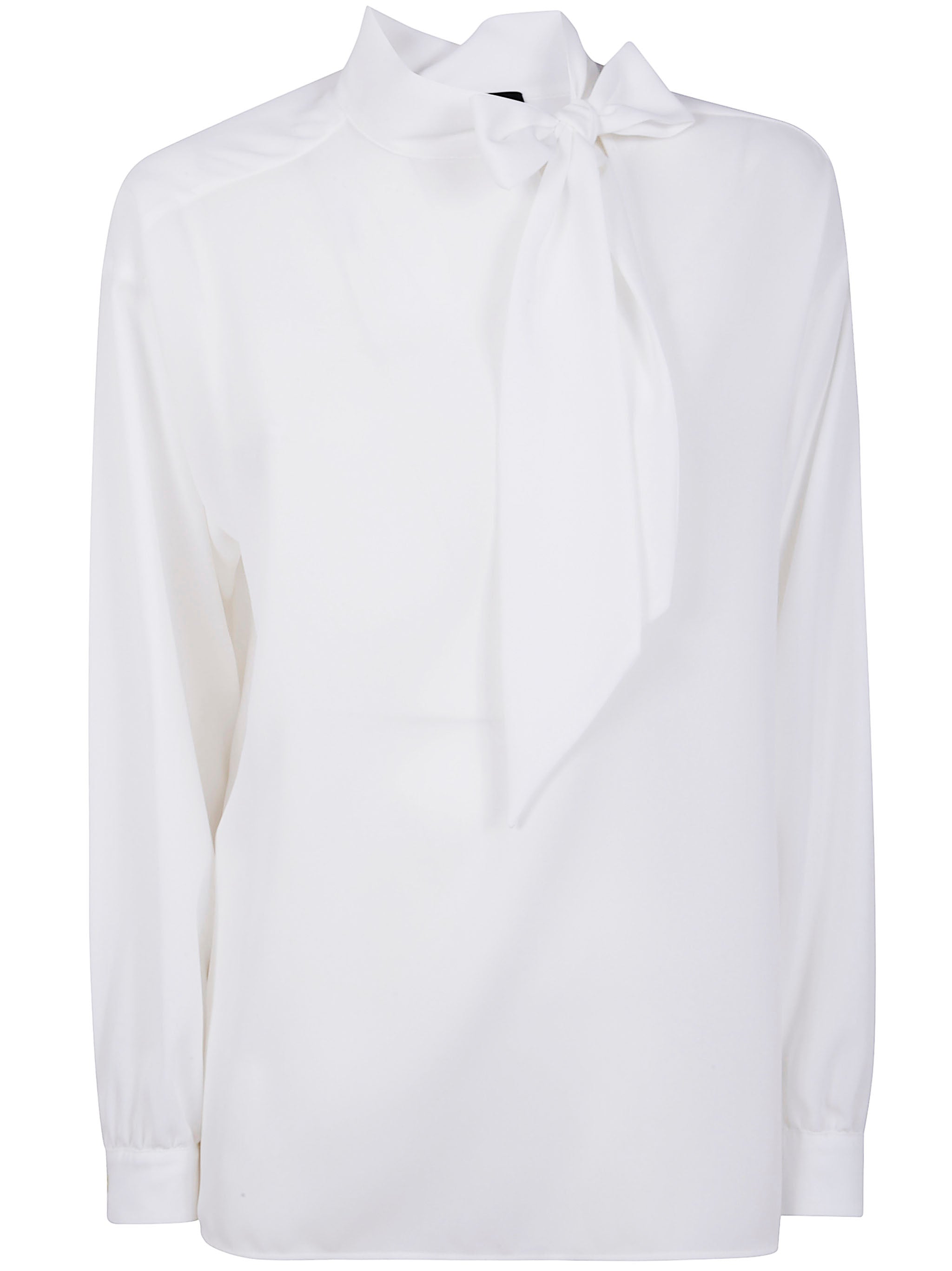 EMPORIO ARMANI Elegant Bow-Tie Blouse for Women