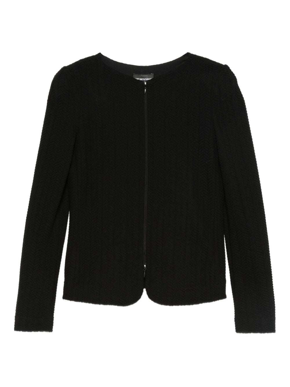 EMPORIO ARMANI Textured Weave Blazer Jacket for Women