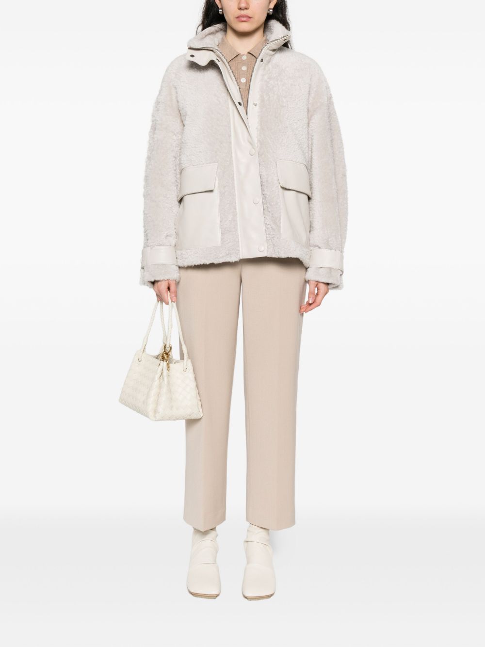 EMPORIO ARMANI Silk Mini Jacket for Women - Fall/Winter 2025
