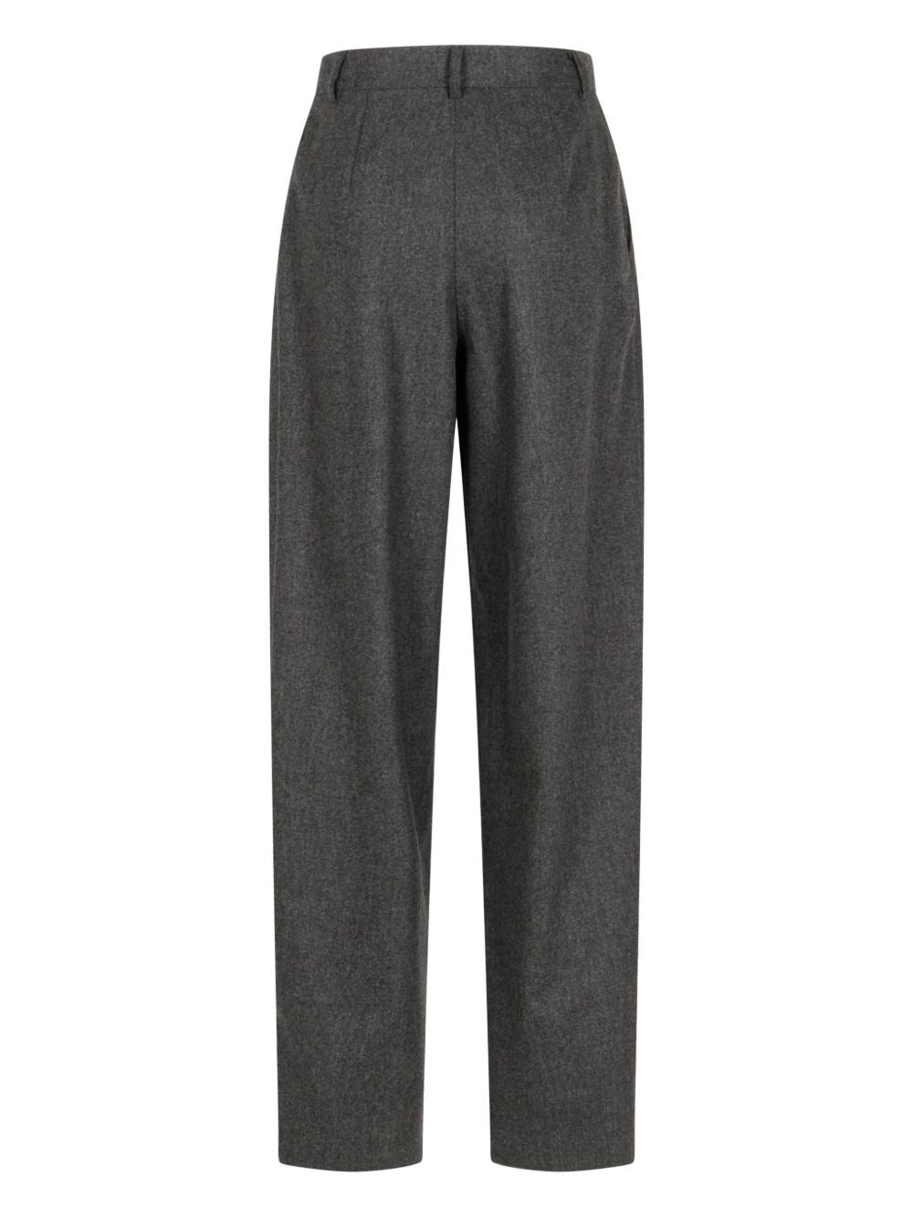 EMPORIO ARMANI Checkered Design Wool Trousers for Women
