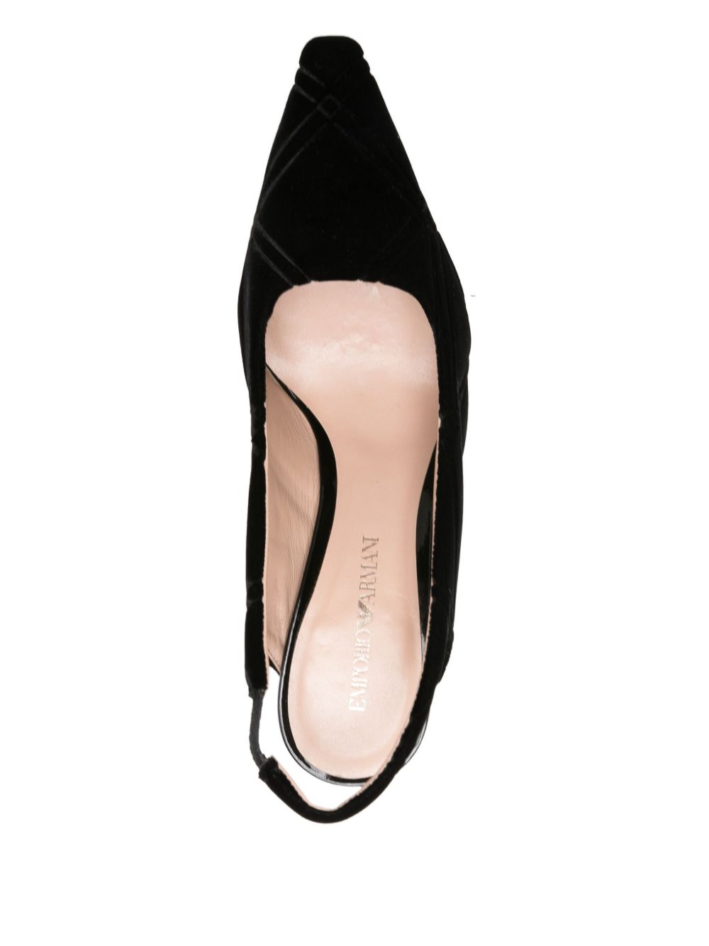 EMPORIO ARMANI Geometric Slingback Pointed Heel Shoes