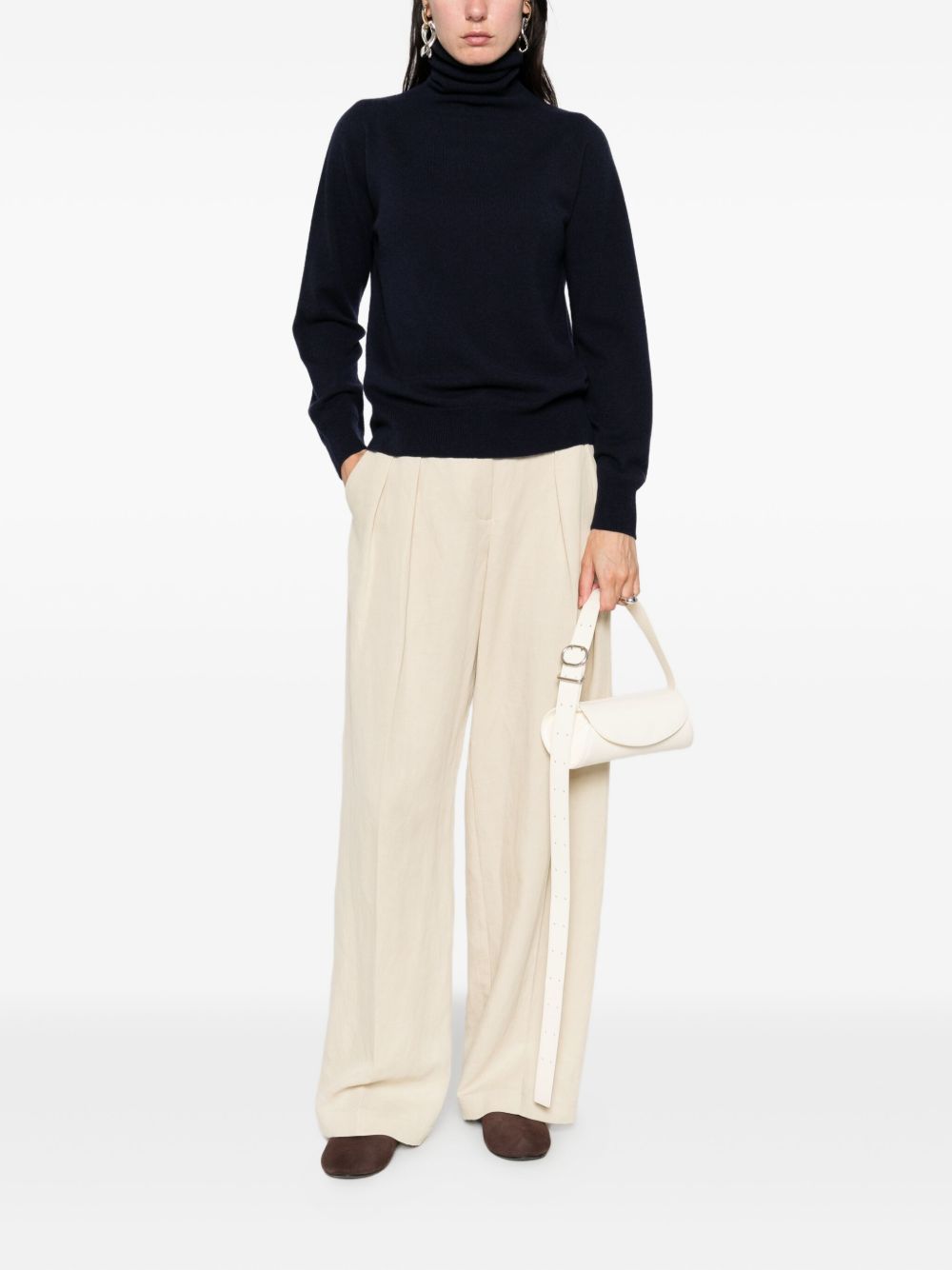 EMPORIO ARMANI Cashmere Turtle-Neck Sweater - FW25