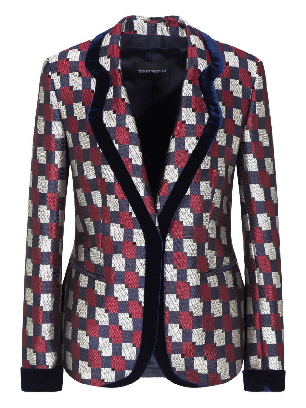EMPORIO ARMANI Printed Single-Breasted Jacket XS/S