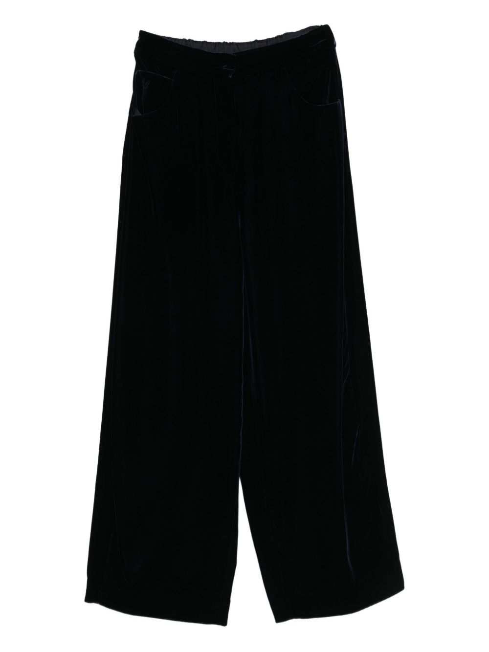 EMPORIO ARMANI Velvet Elasticated Waist Pants for Women