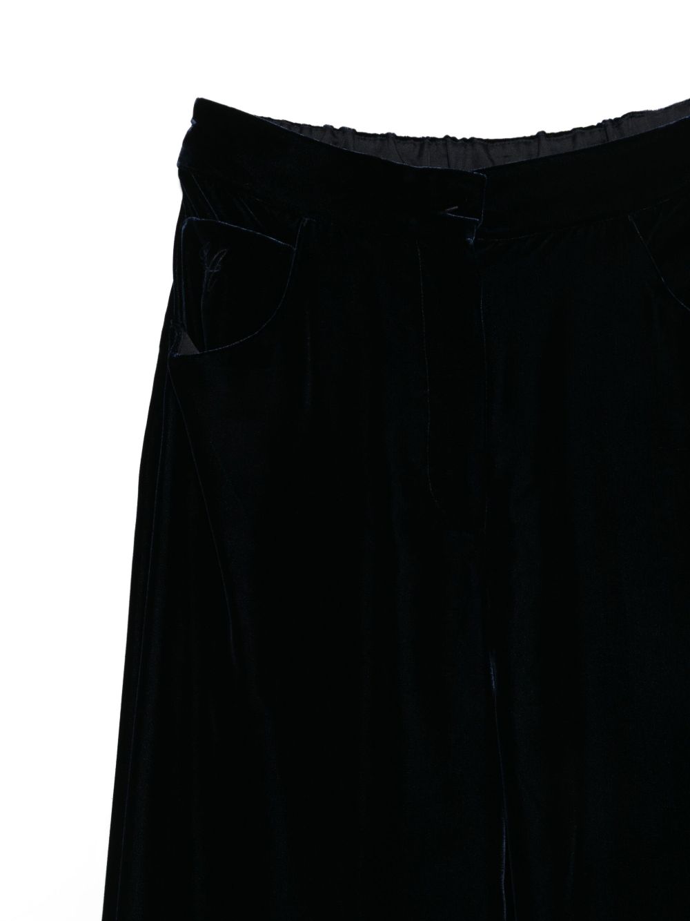 EMPORIO ARMANI Velvet Elasticated Waist Pants for Women