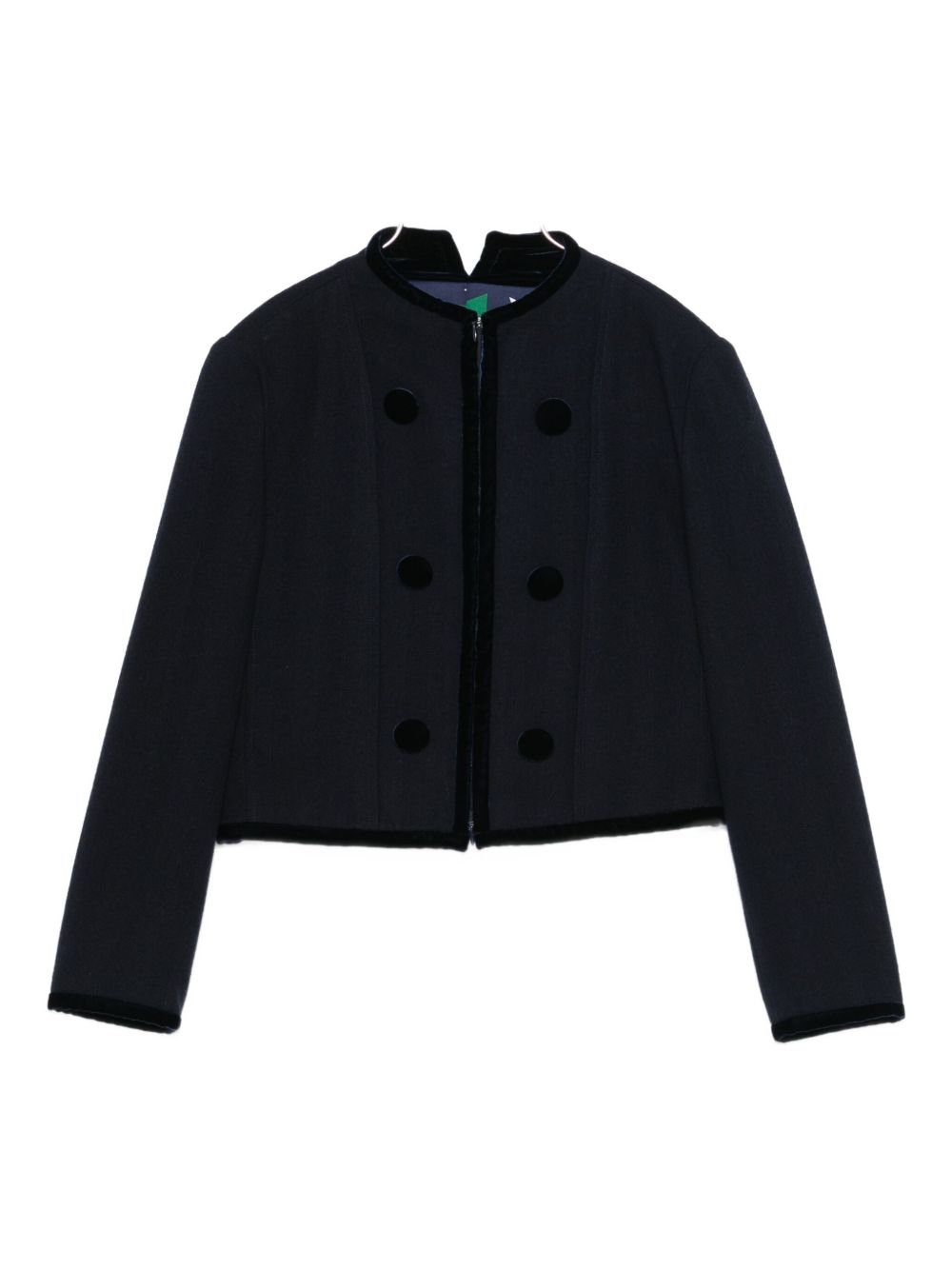 EMPORIO ARMANI Vintage-Inspired Wool Blazer Jacket for Women - FW25