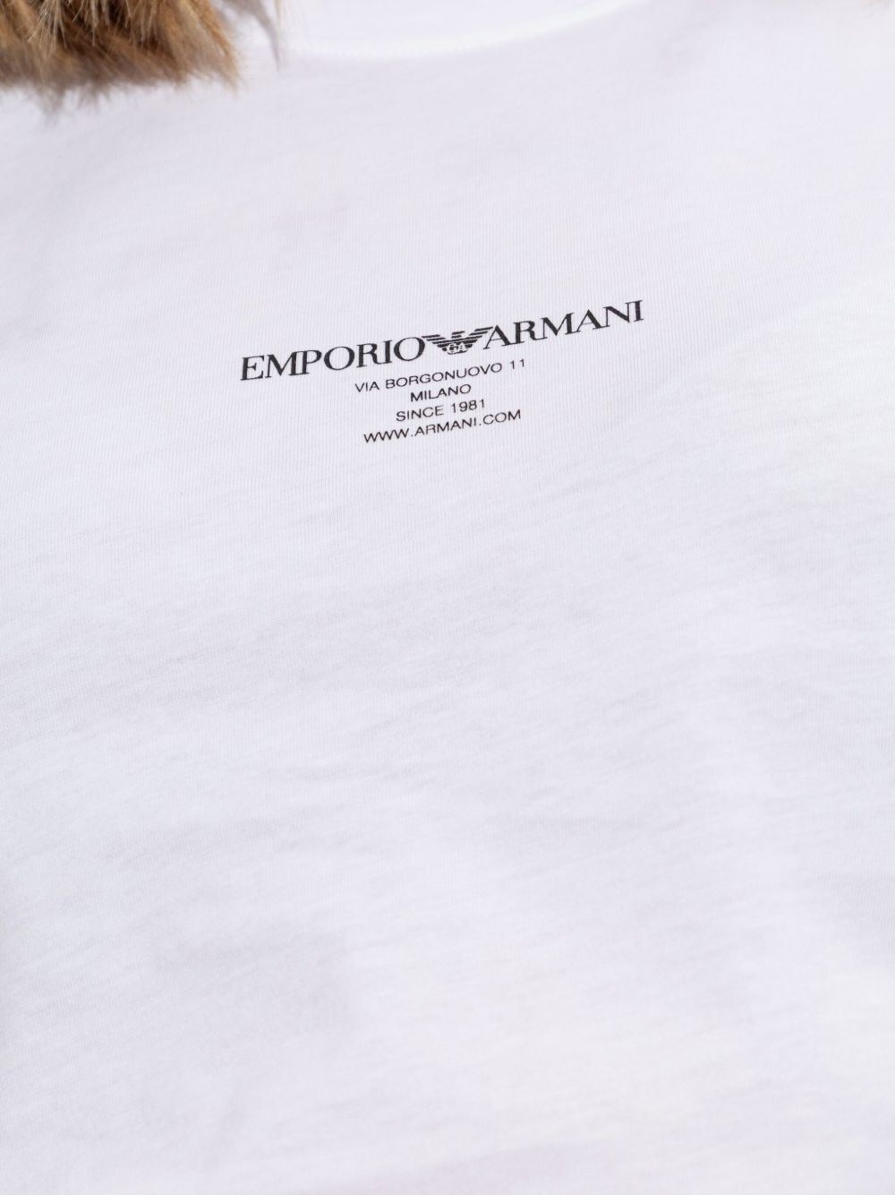 EMPORIO ARMANI Logo Cotton T-Shirt - Short Sleeves, Crew Neck