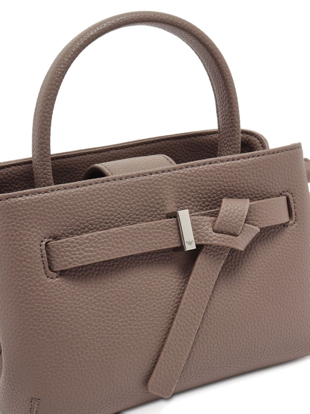 EMPORIO ARMANI Mini Pebble Textured Handbag with Knot Detail
