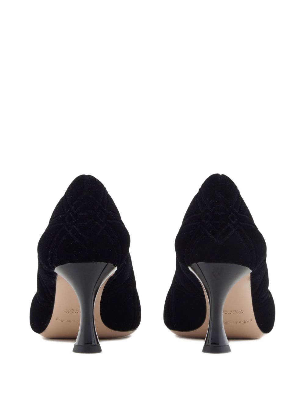 EMPORIO ARMANI Velvet Pointed Toe Pumps for Women