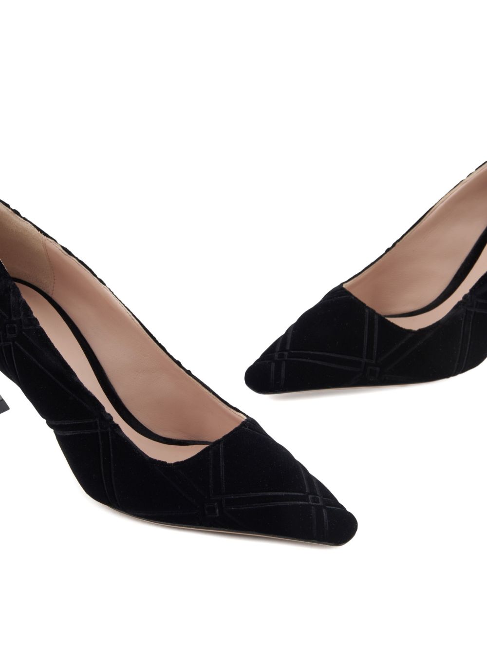 EMPORIO ARMANI Velvet Pointed Toe Pumps for Women