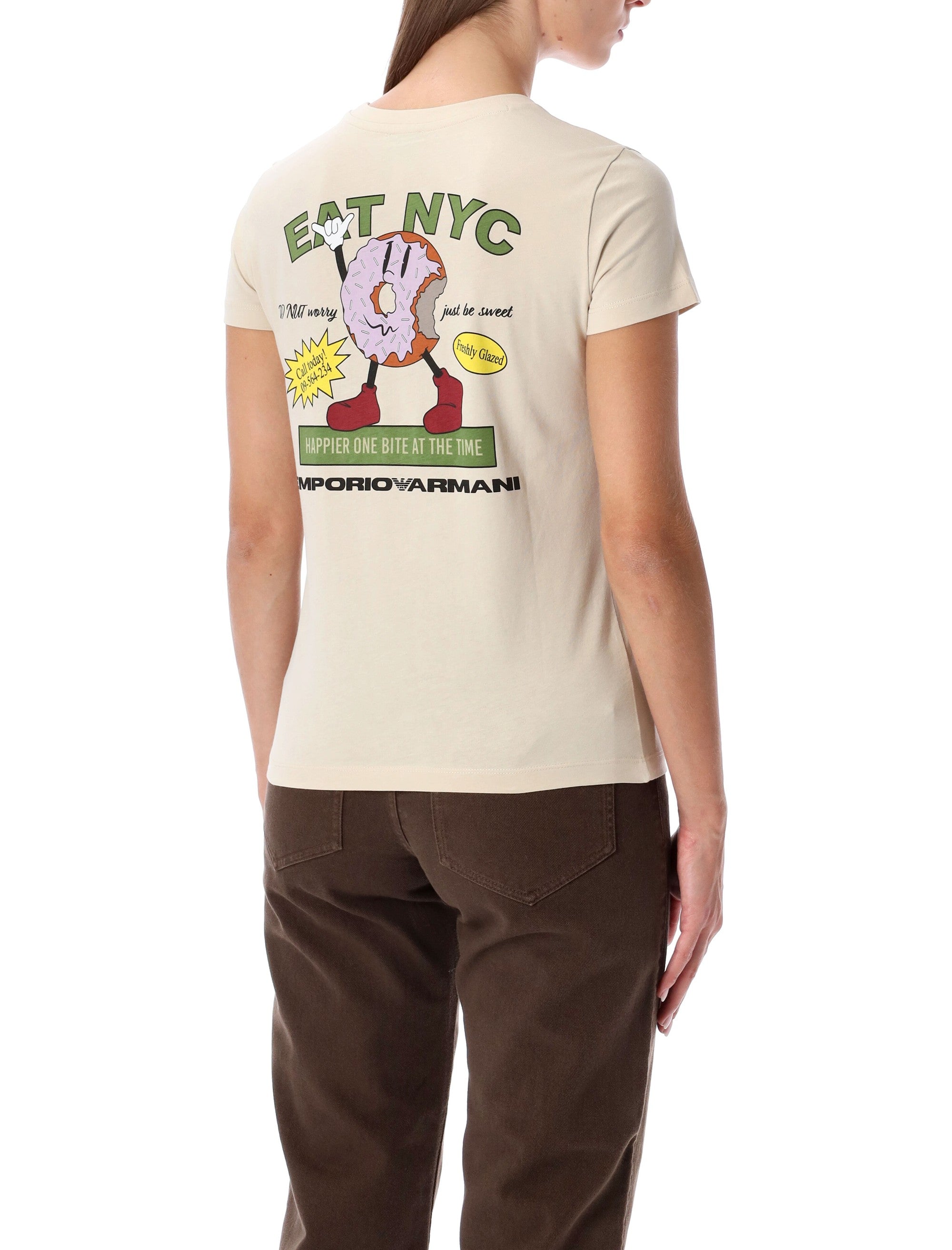 EMPORIO ARMANI New York Capsule Collection Oversized Print T-Shirt - Short Sleeve