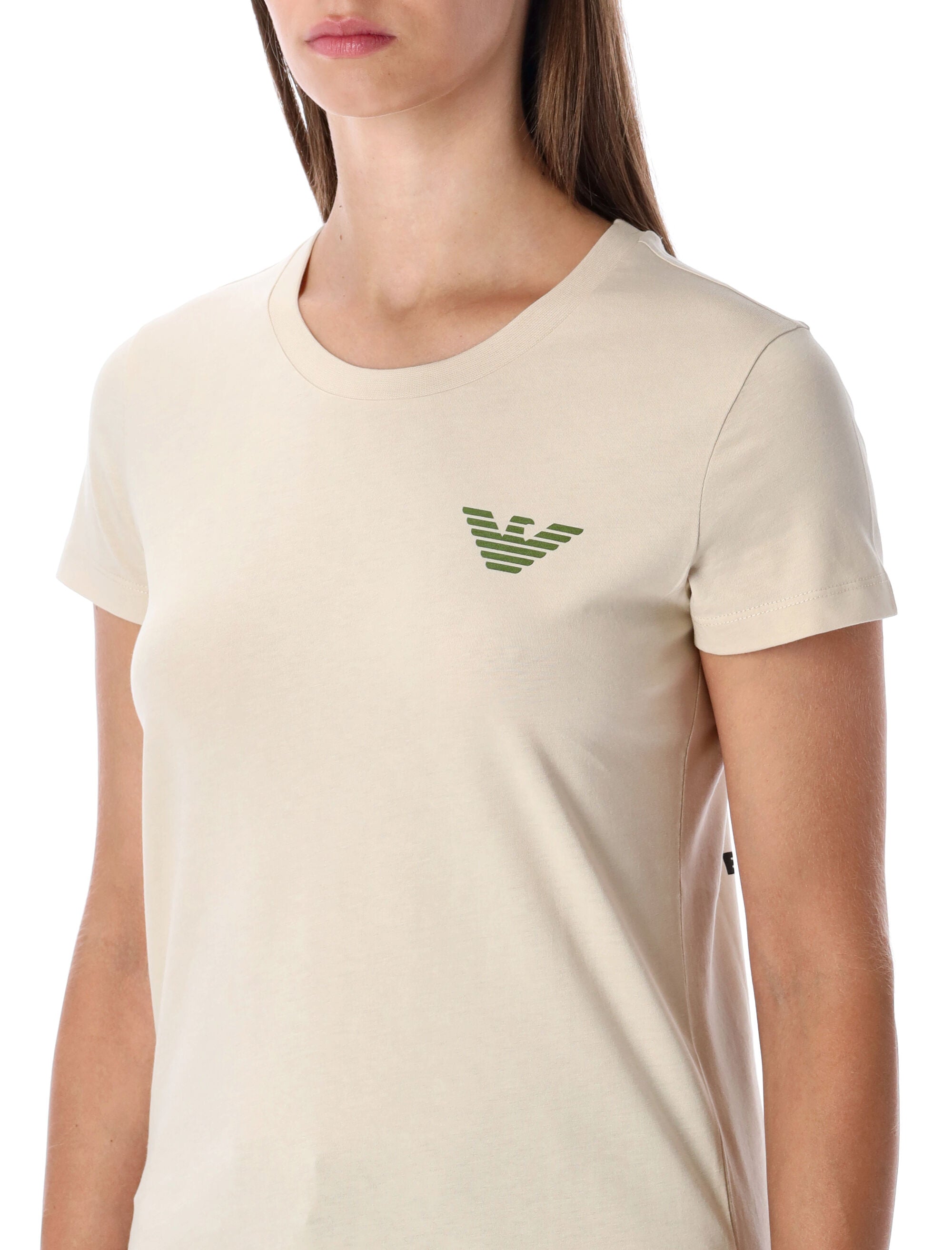 EMPORIO ARMANI Logo Cotton T-Shirt - Short Sleeves