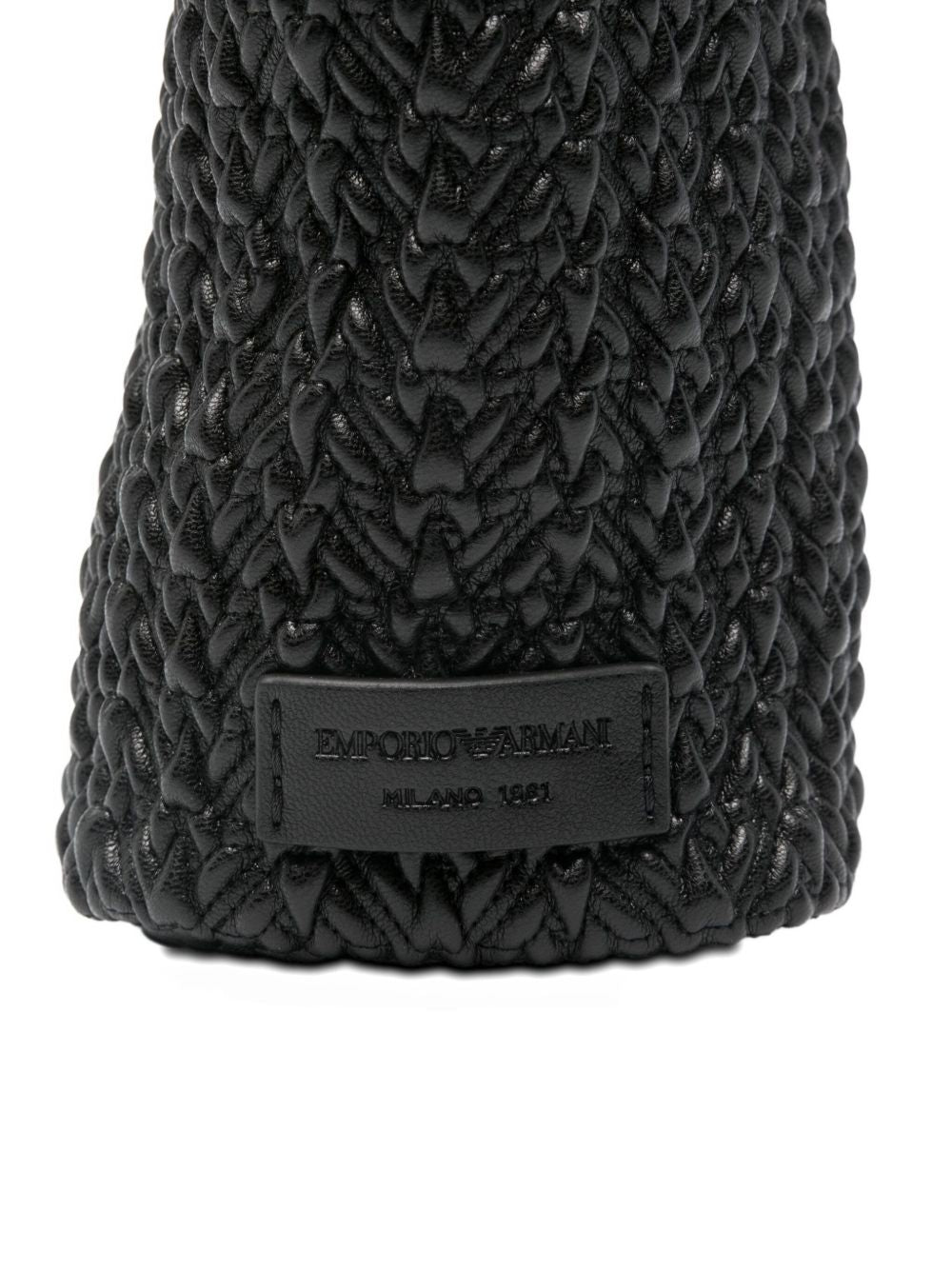 EMPORIO ARMANI Mini Woven Texture Hobo Handbag