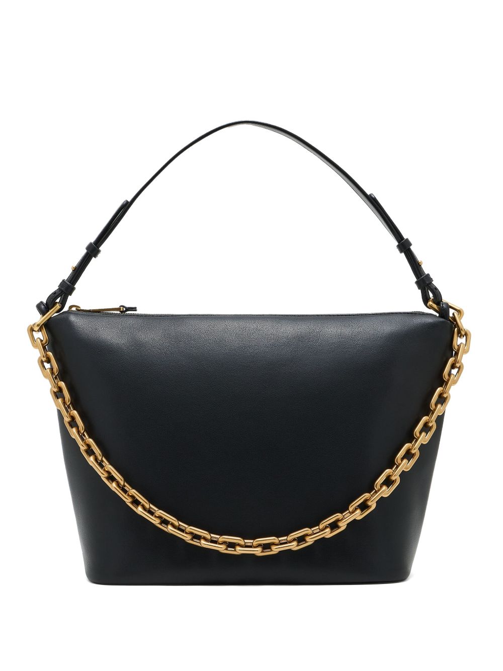 EMPORIO ARMANI Medium Chain Soft Leather Hobo Handbag