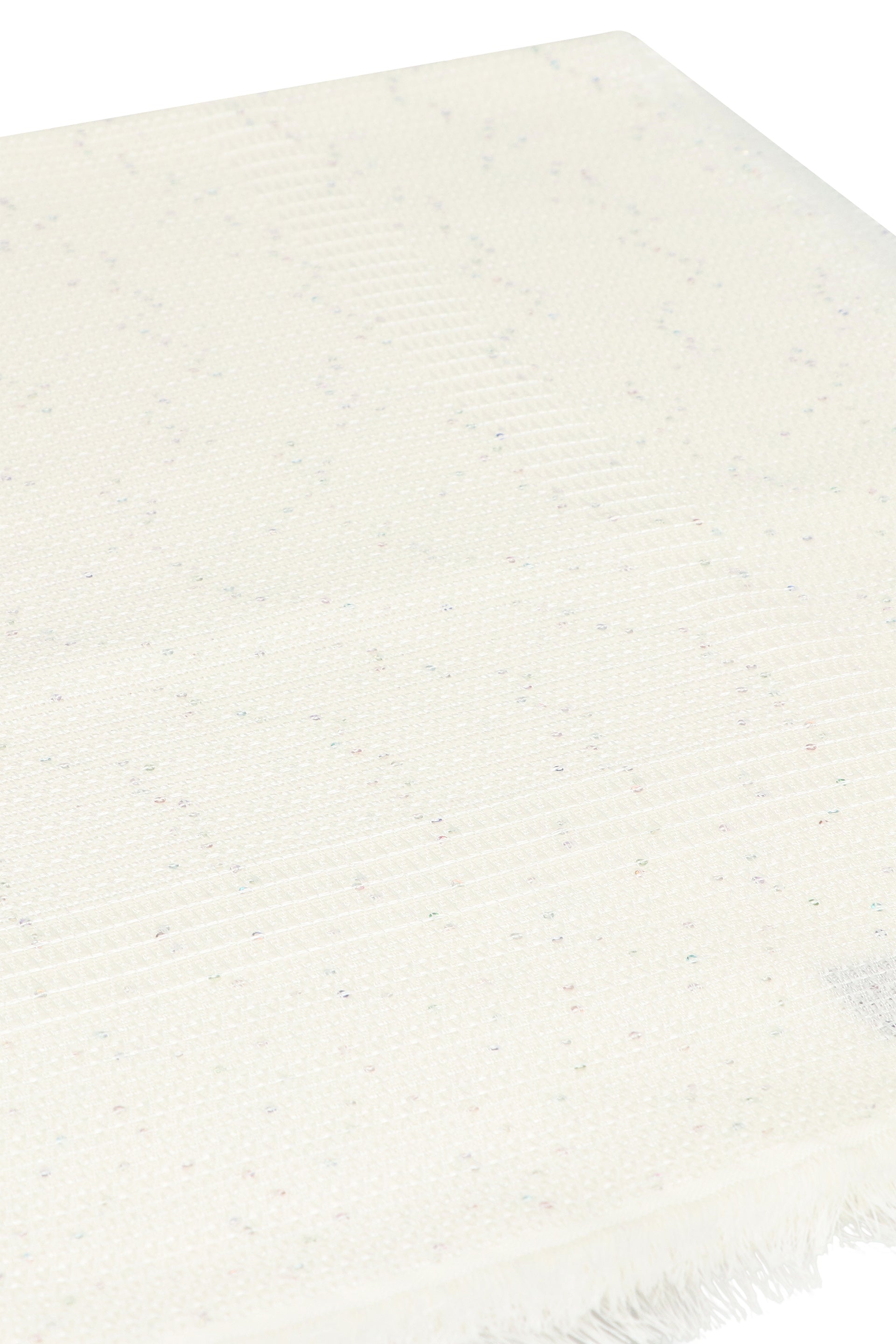 EMPORIO ARMANI Wool Blend Scarf with Fringed Edges - 180x75 cm