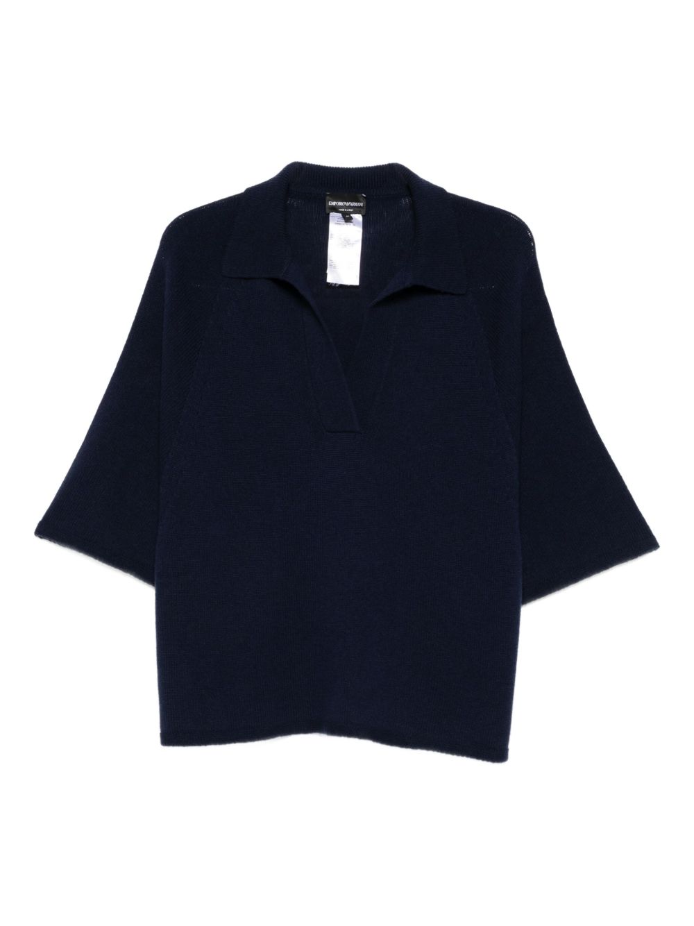 EMPORIO ARMANI Wool Oversized Polo Shirt - Women’s