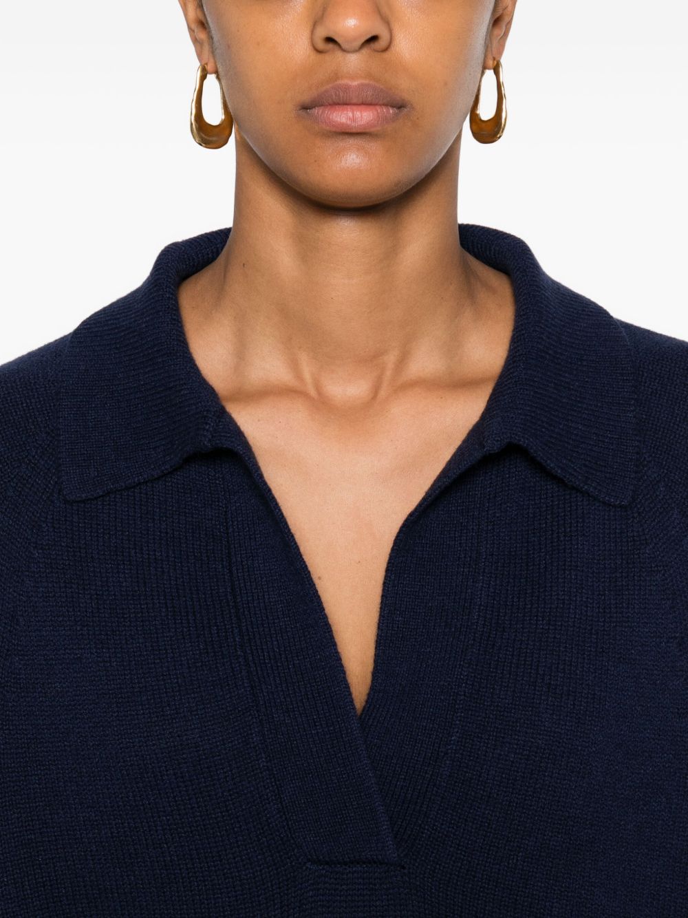 EMPORIO ARMANI Wool Oversized Polo Shirt - Women’s