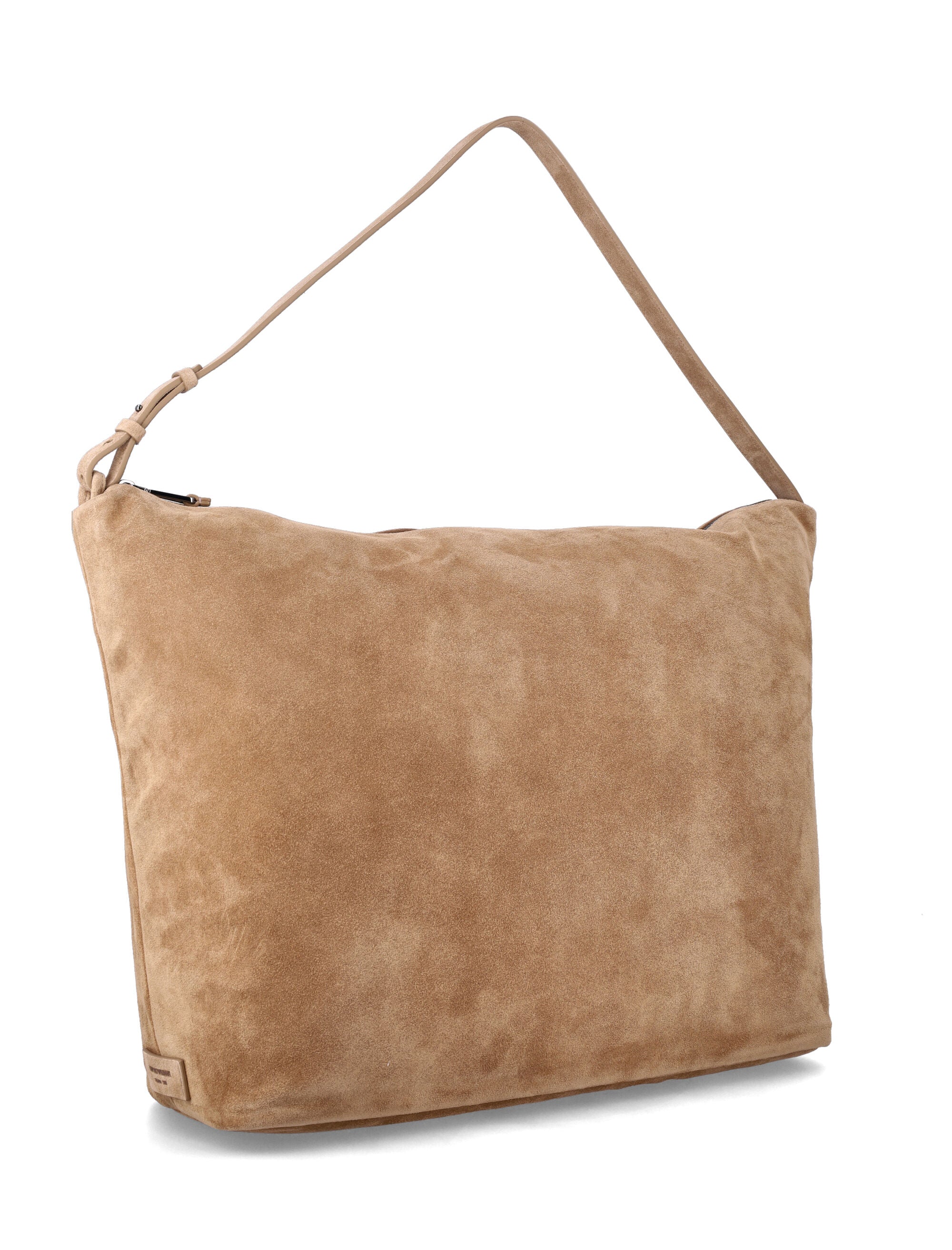 EMPORIO ARMANI Suede Hobo Handbag - 38 cm x 44 cm x 16 cm